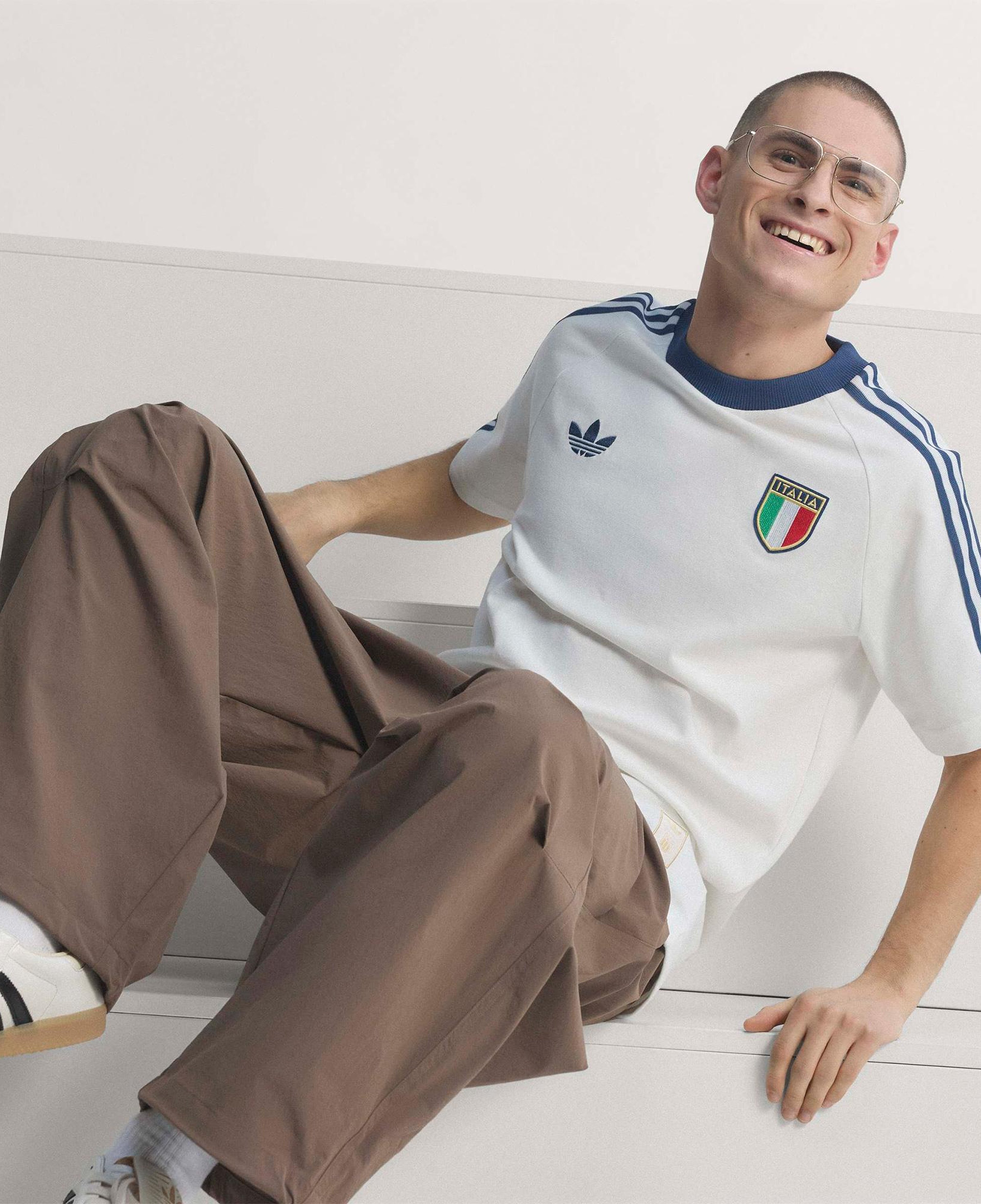 adidas İtalya Milli Takım Og Erkek Beyaz T-Shirt