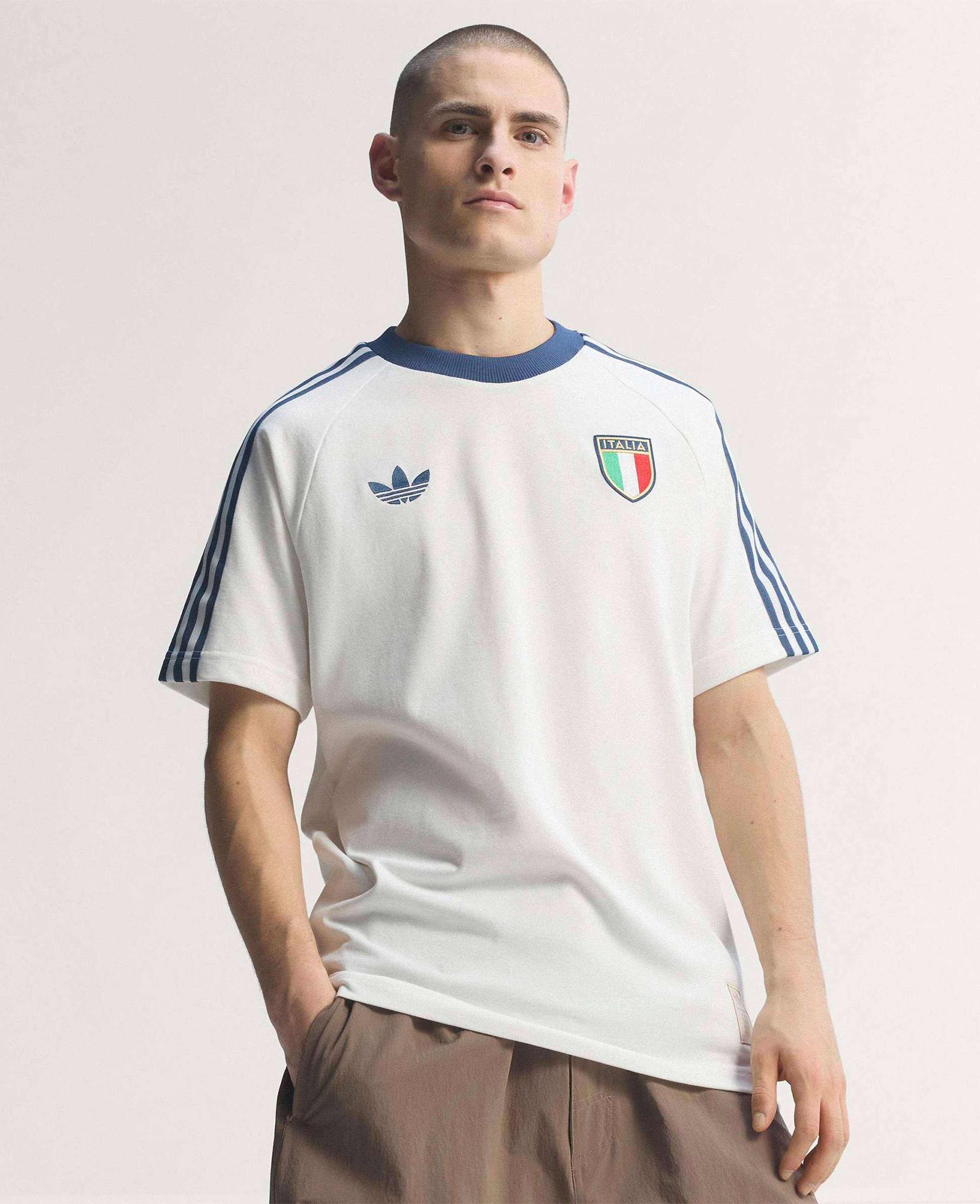 adidas İtalya Milli Takım Og Erkek Beyaz T-Shirt