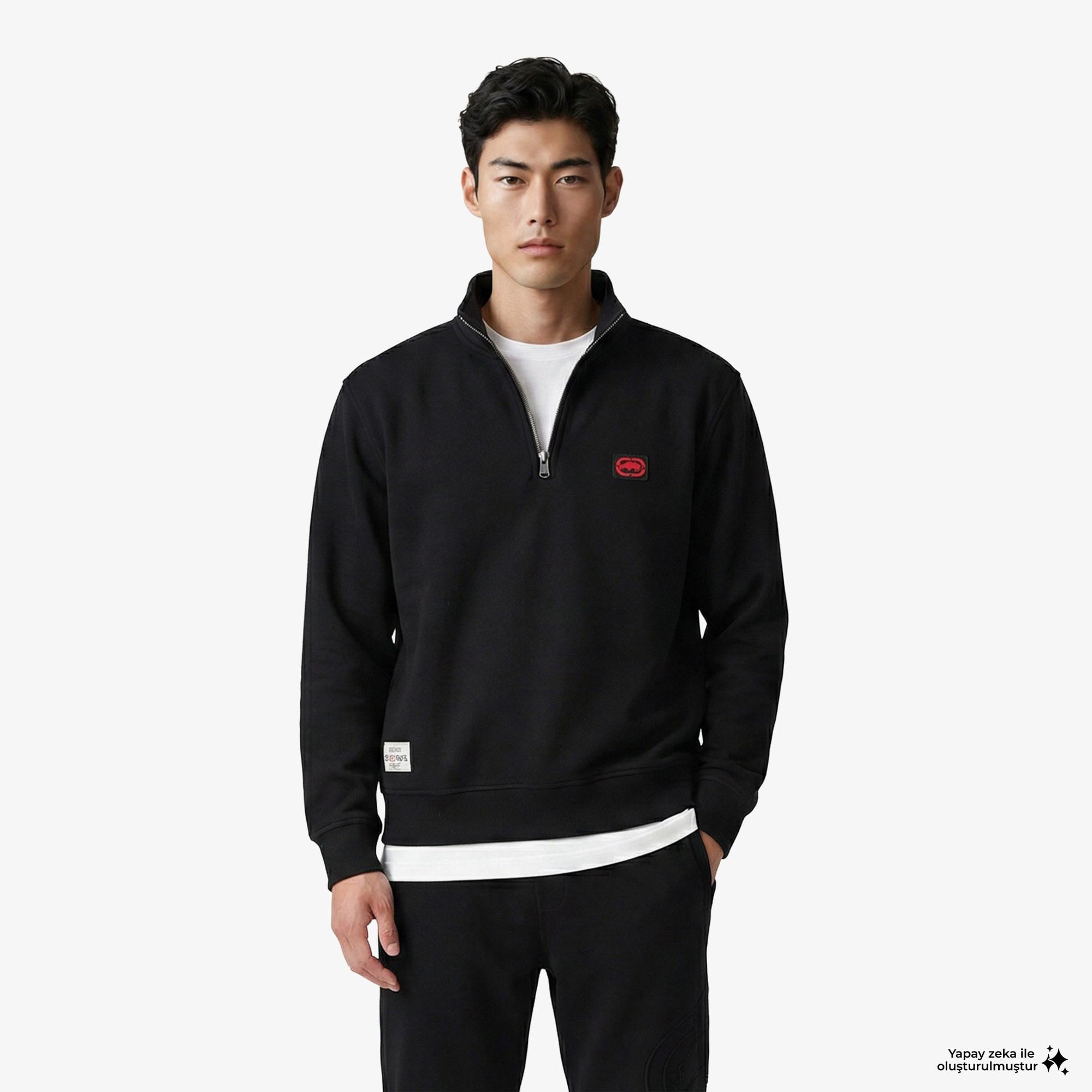 Ecko Cypress Erkek Siyah Sweatshirt
