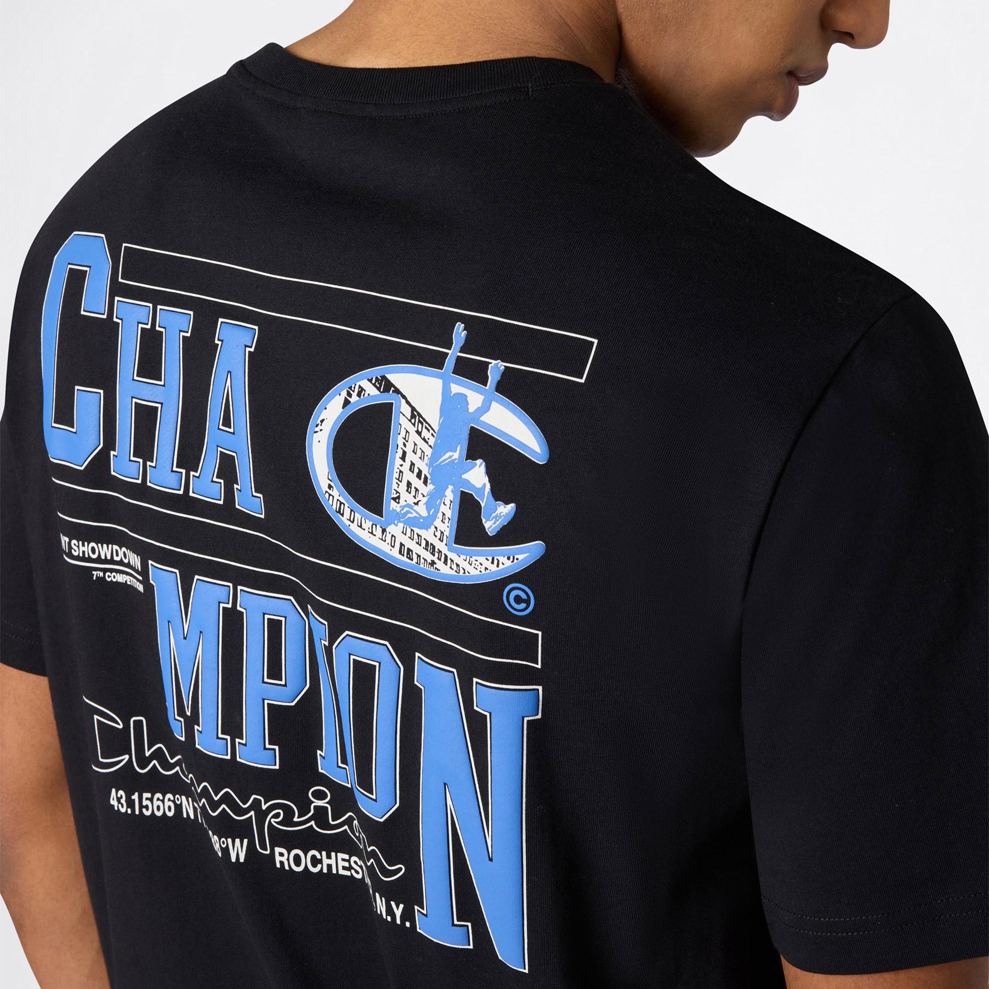 Champion Relaxed Fit Erkek Siyah T-Shirt