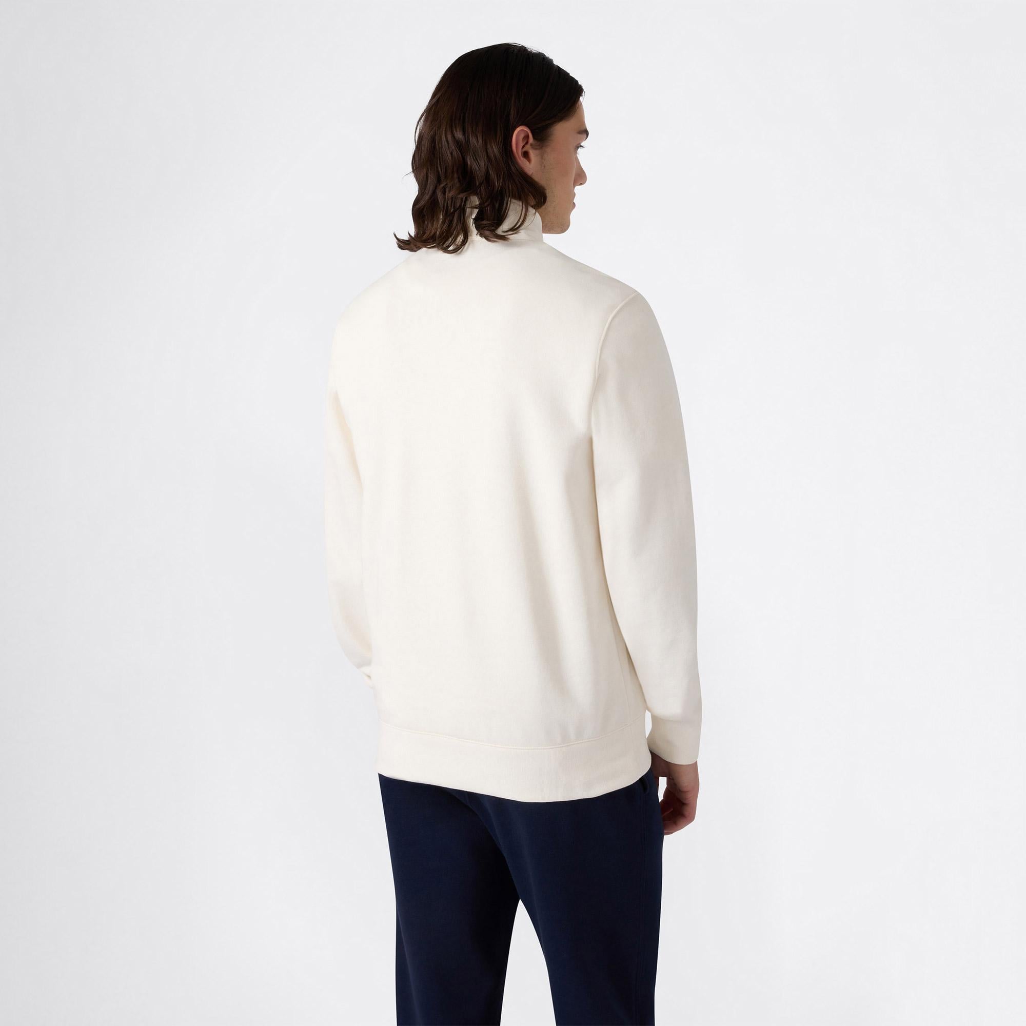 Champion Half Zip Erkek Bej Sweatshirt