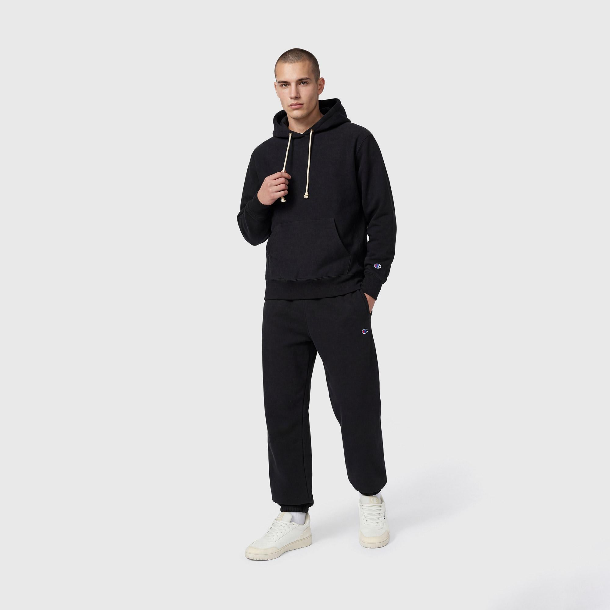 Champion Elastic Cuff Erkek Siyah Eşofman Altı