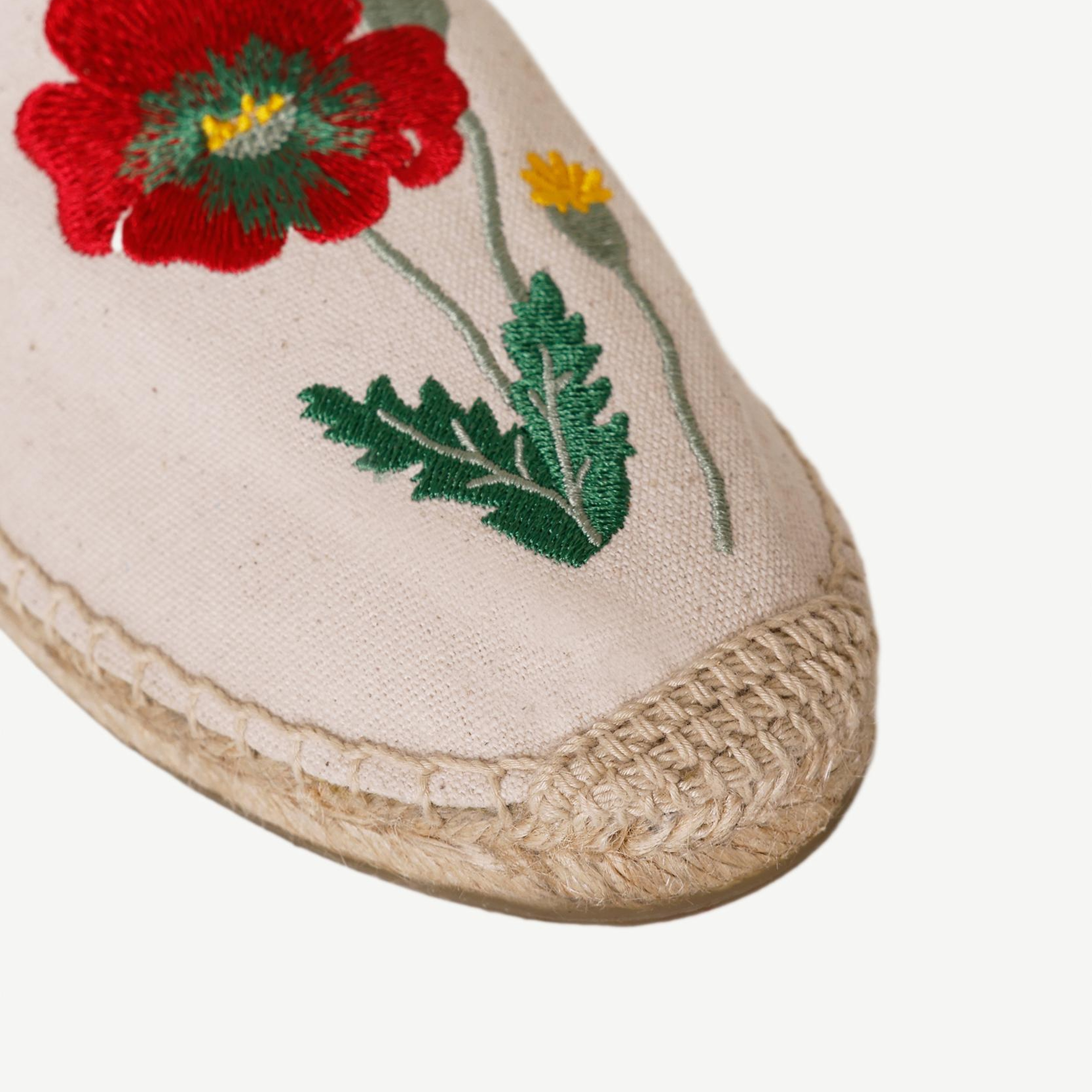 YARGICI Çiçek Desenli Nakış İşleme Espadril