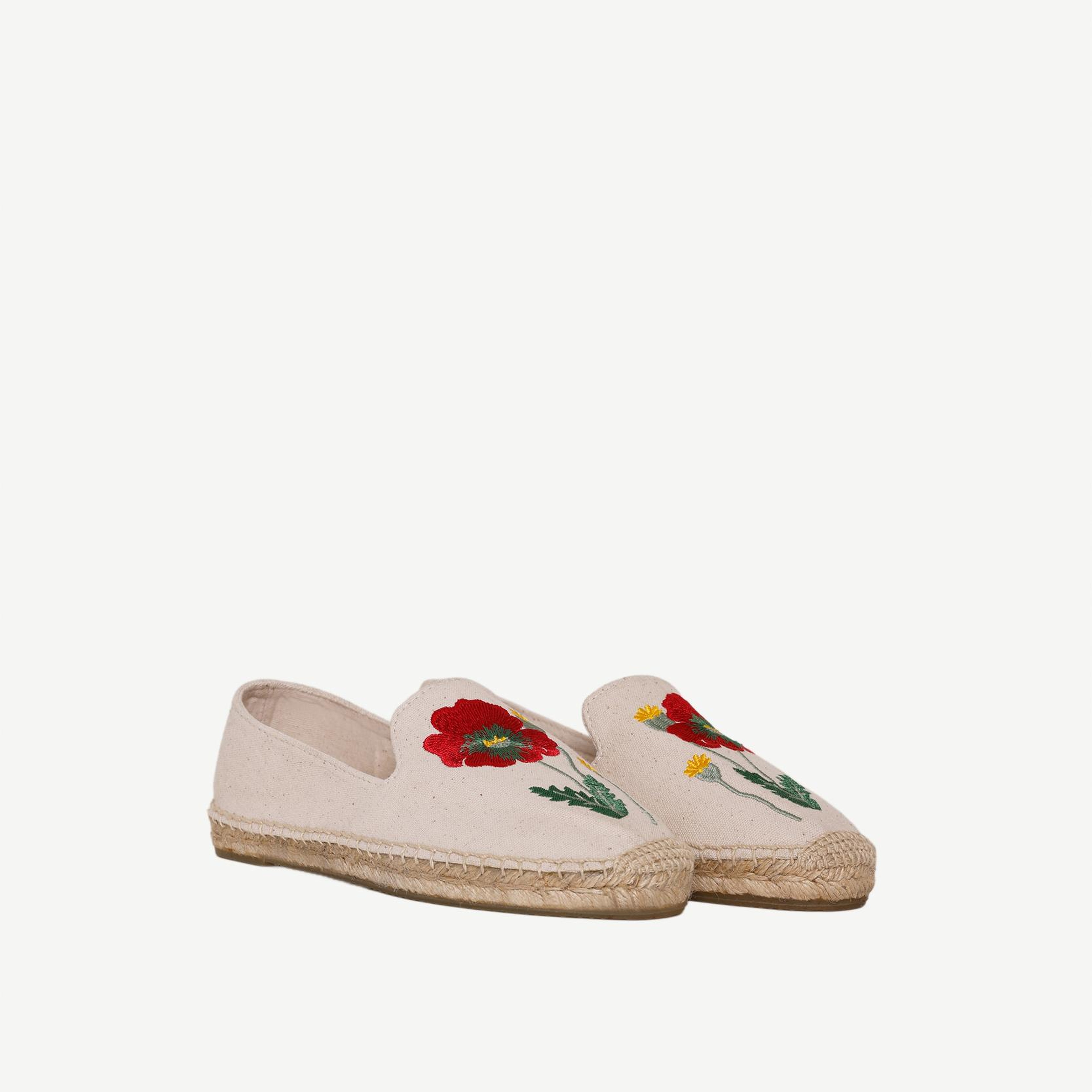 YARGICI Çiçek Desenli Nakış İşleme Espadril