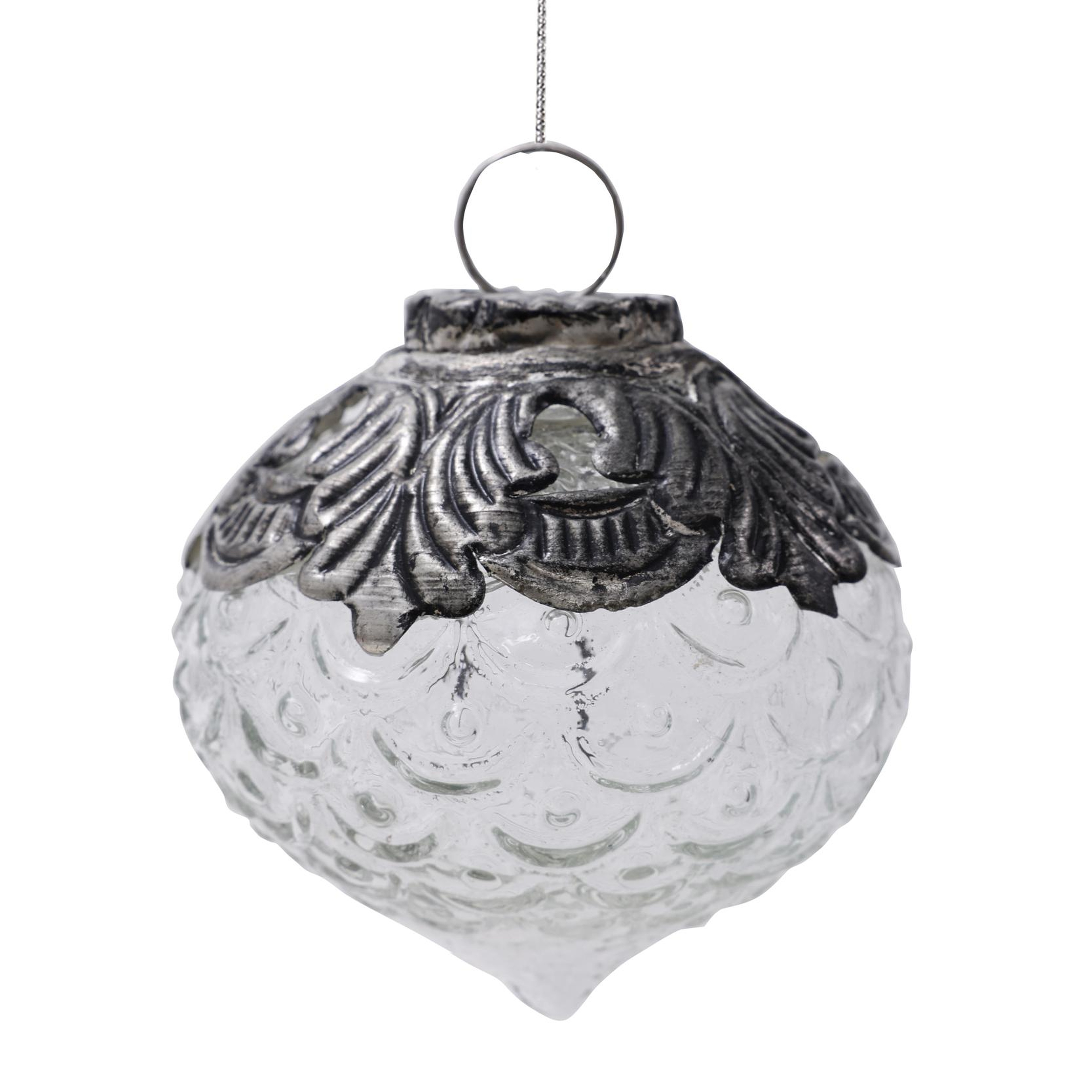 YARGICI Yuvarlak Cam Ağaç Süsü (8 cm)