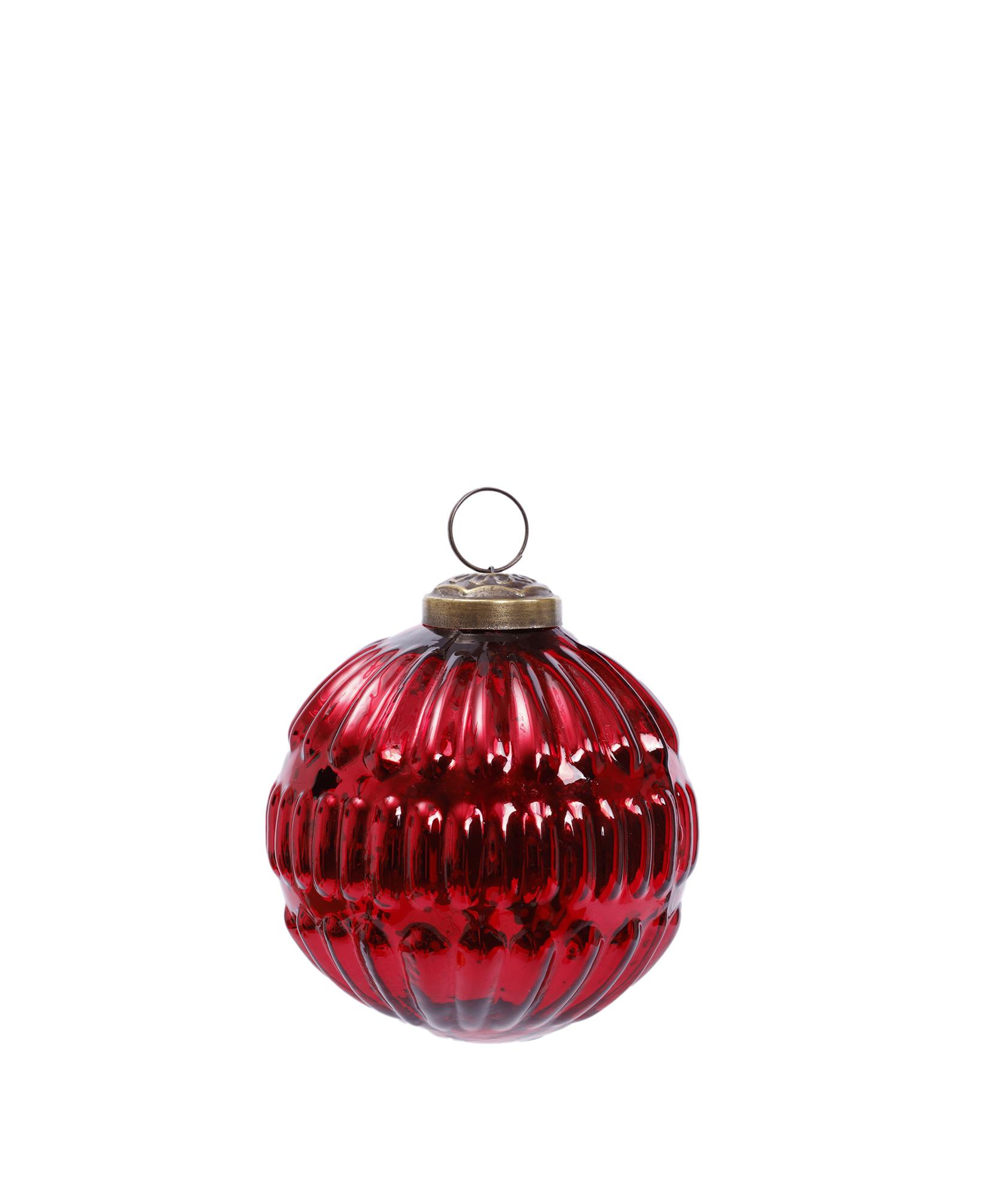 YARGICI Yuvarlak Cam Ağaç Süsü(8 Cm)