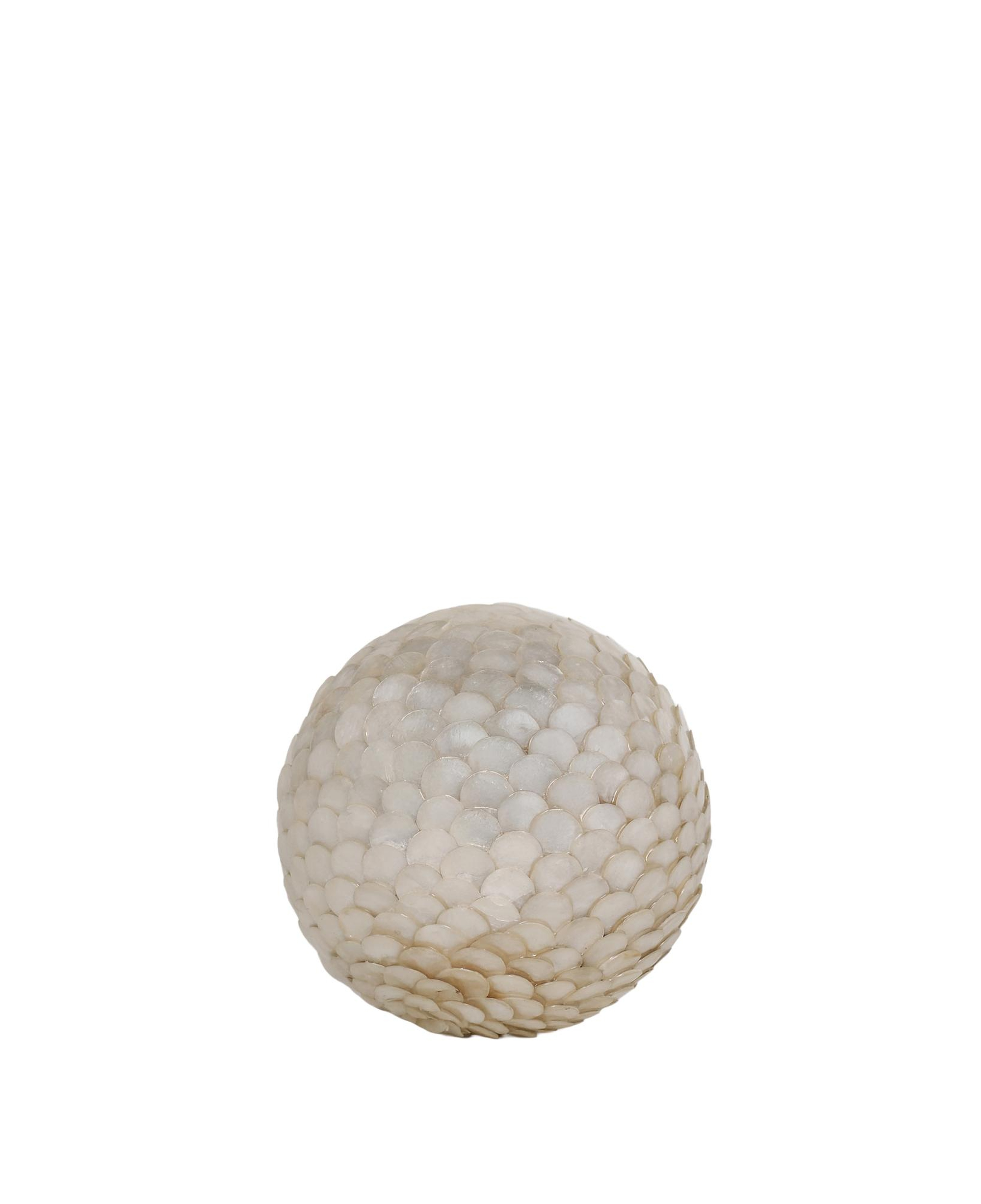YARGICI Sedef Kaplı Dekoratif Top(16x16 Cm)