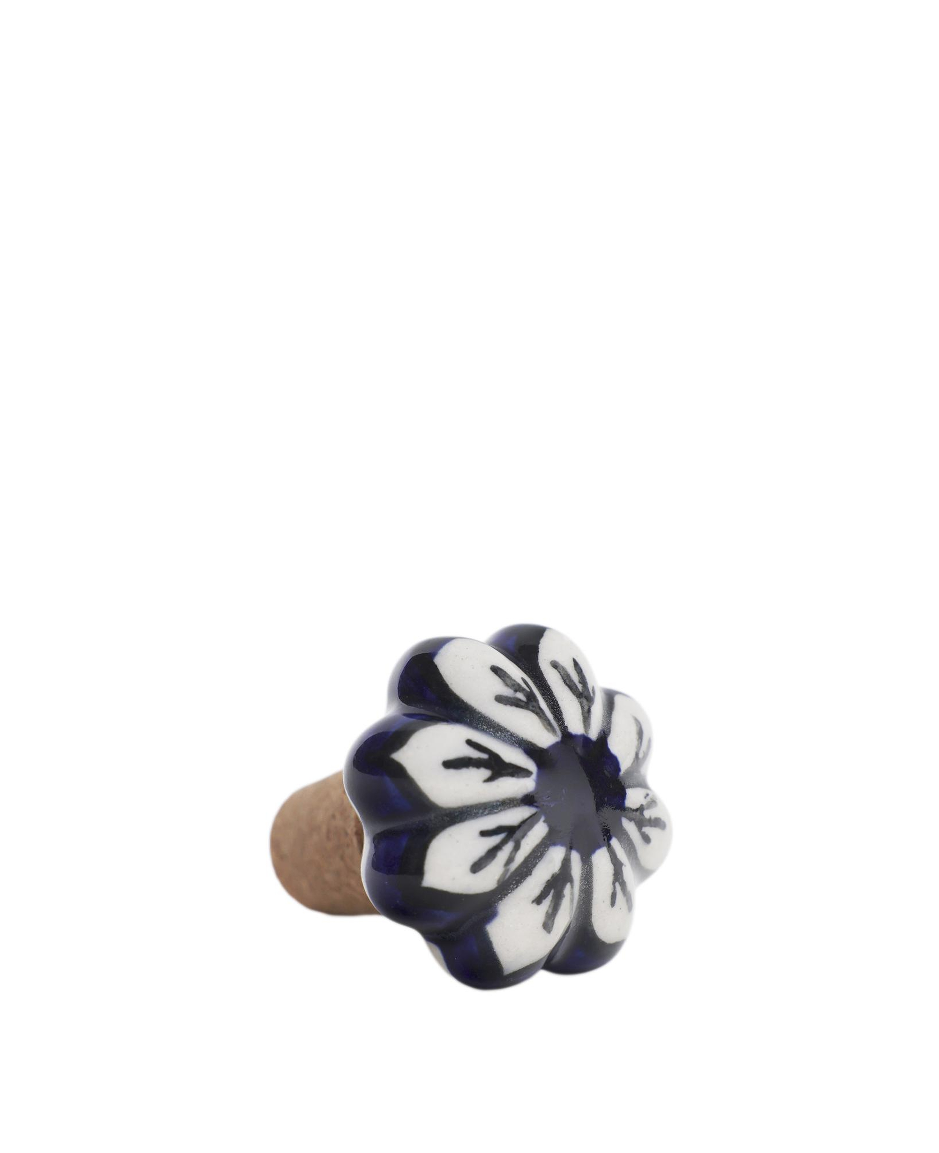 YARGICI Çiçek Formunda Seramik Şişe Tıpası(4 Cm)