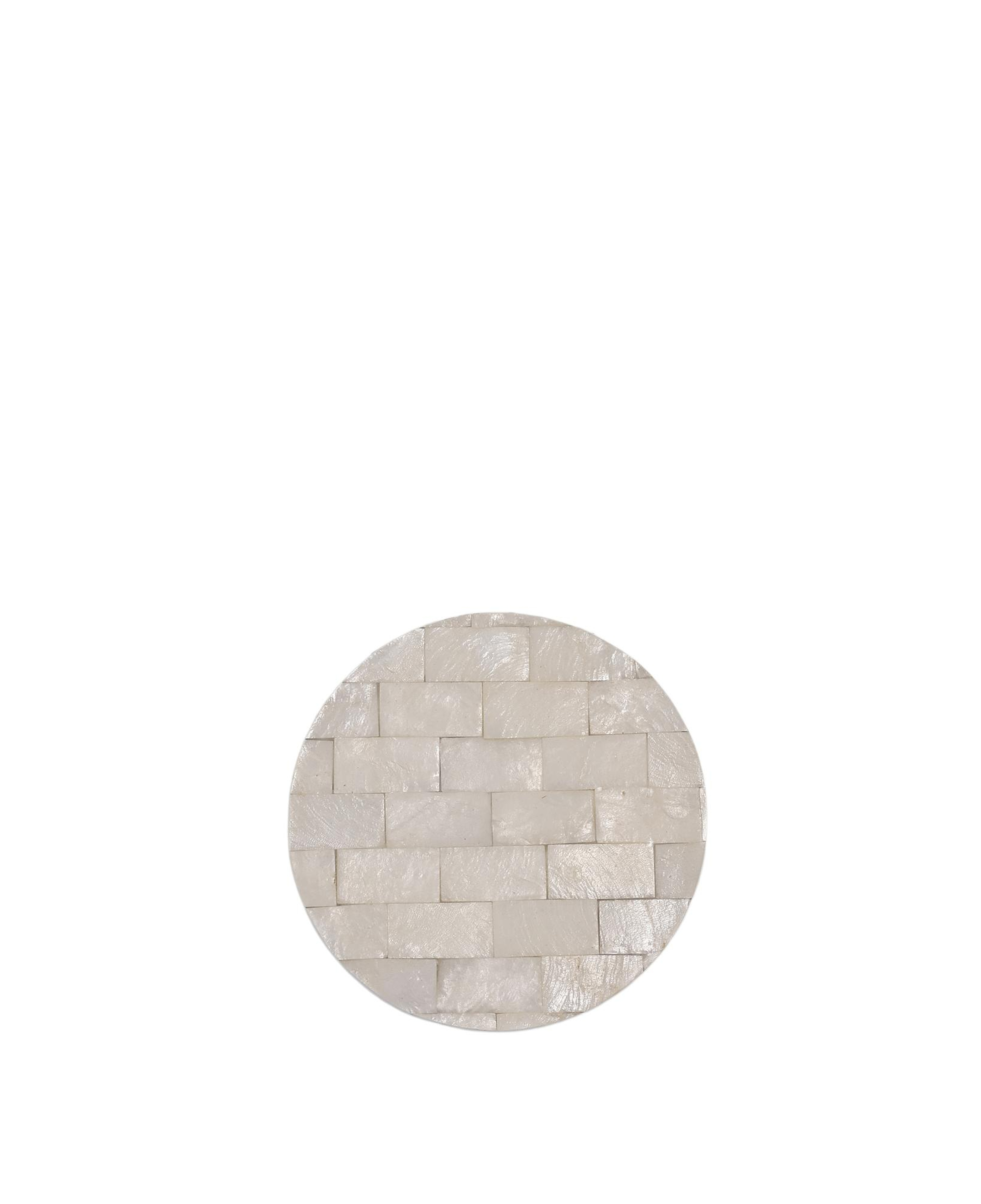 YARGICI Sedef Yuvarlak Bardak Altlığı(10x1 Cm)