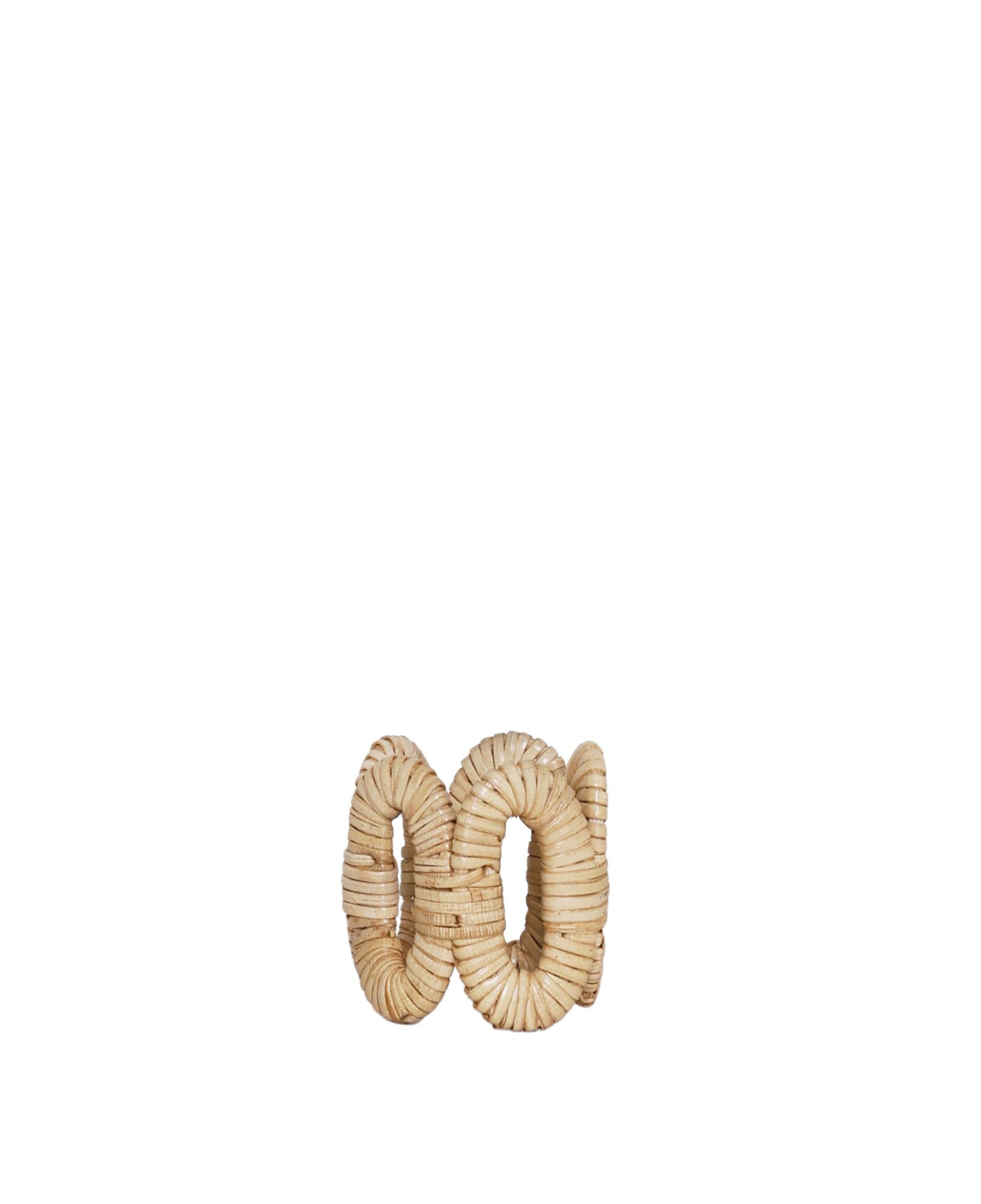 YARGICI Rattan Yuvarlak Detaylı Peçete Halkası(6x6 Cm)