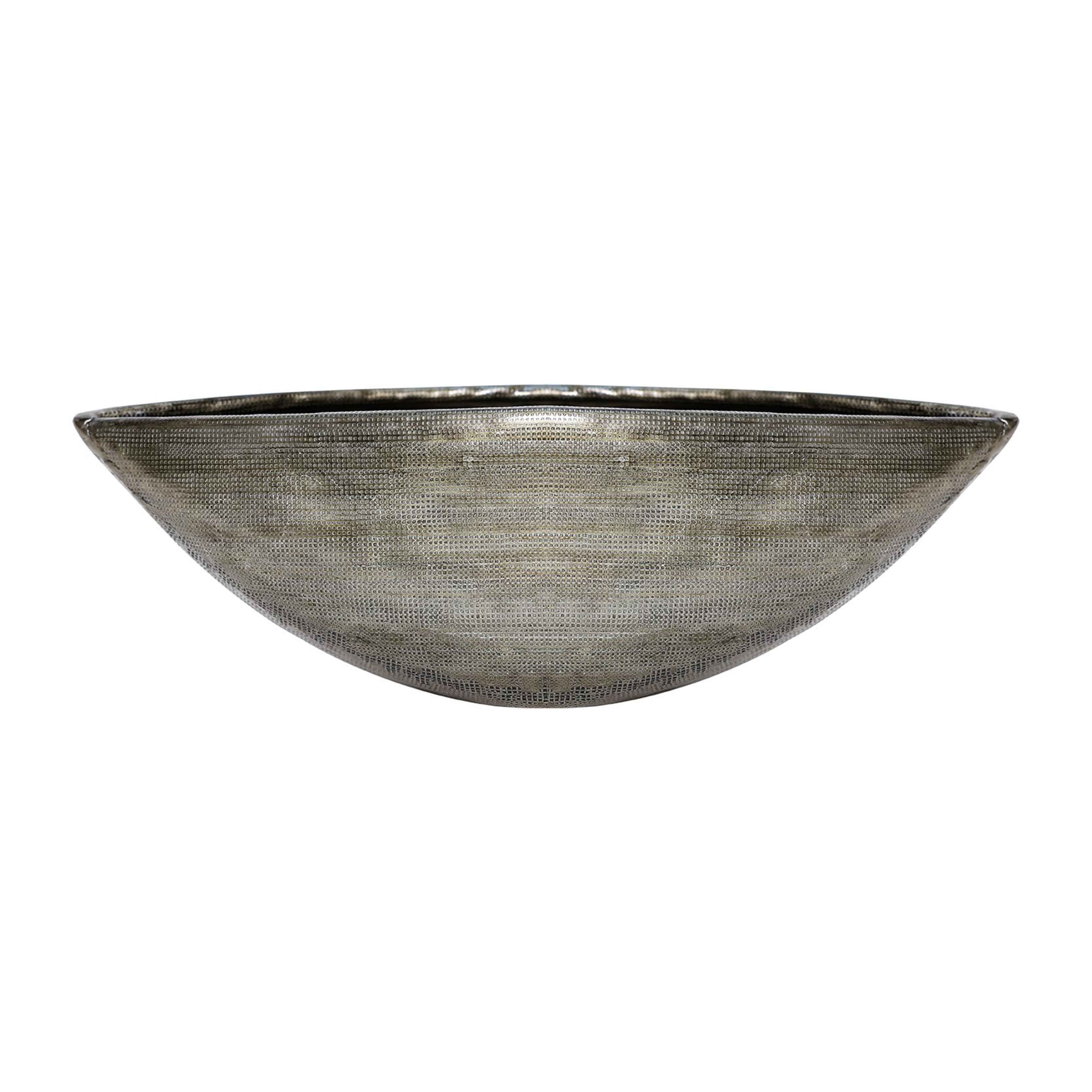 YARGICI Metal Dövme Detaylı Vazo(36x10 Cm)