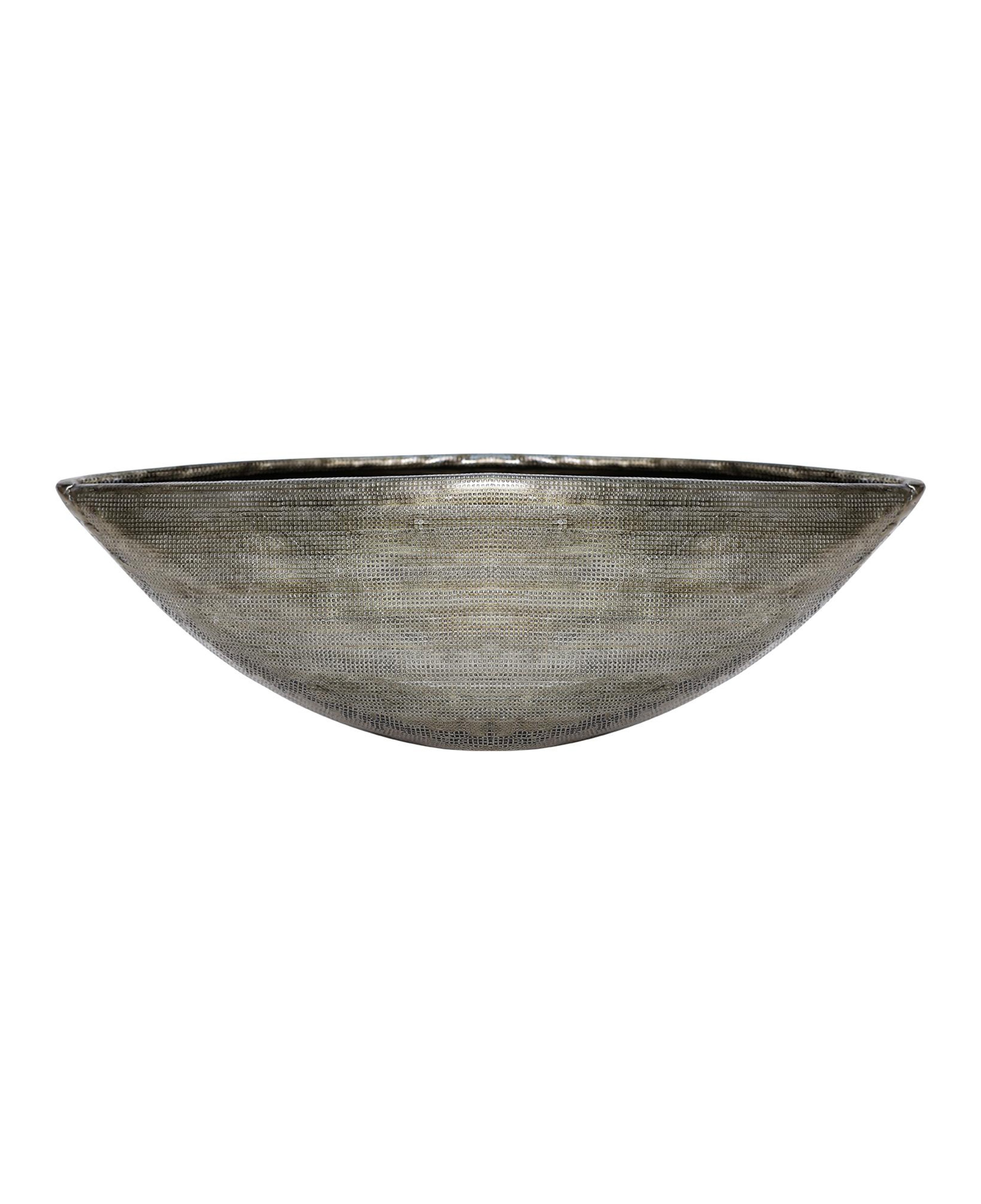 YARGICI Metal Dövme Detaylı Vazo(36x10 Cm)