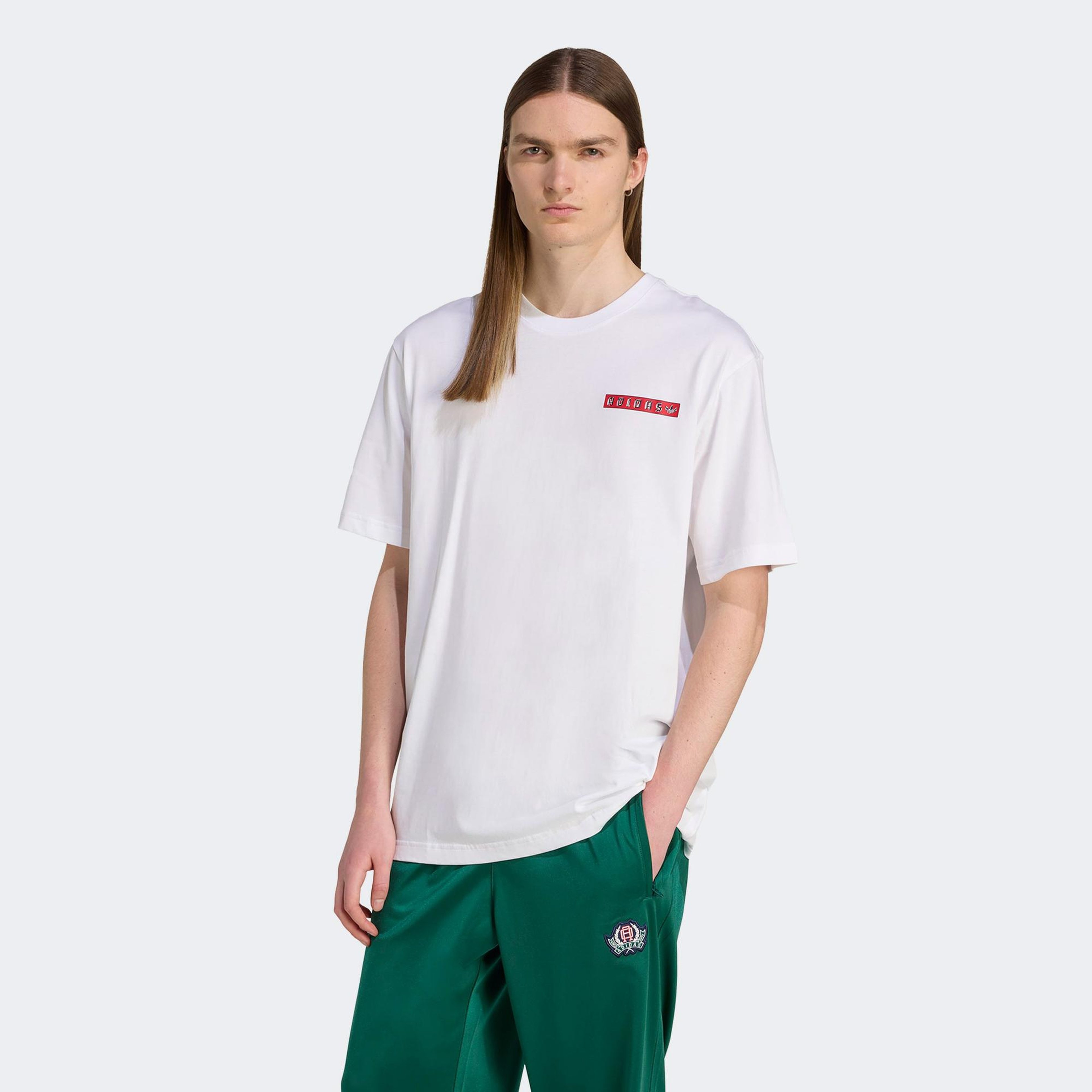 adidas Graphic  Erkek Beyaz T-Shirt