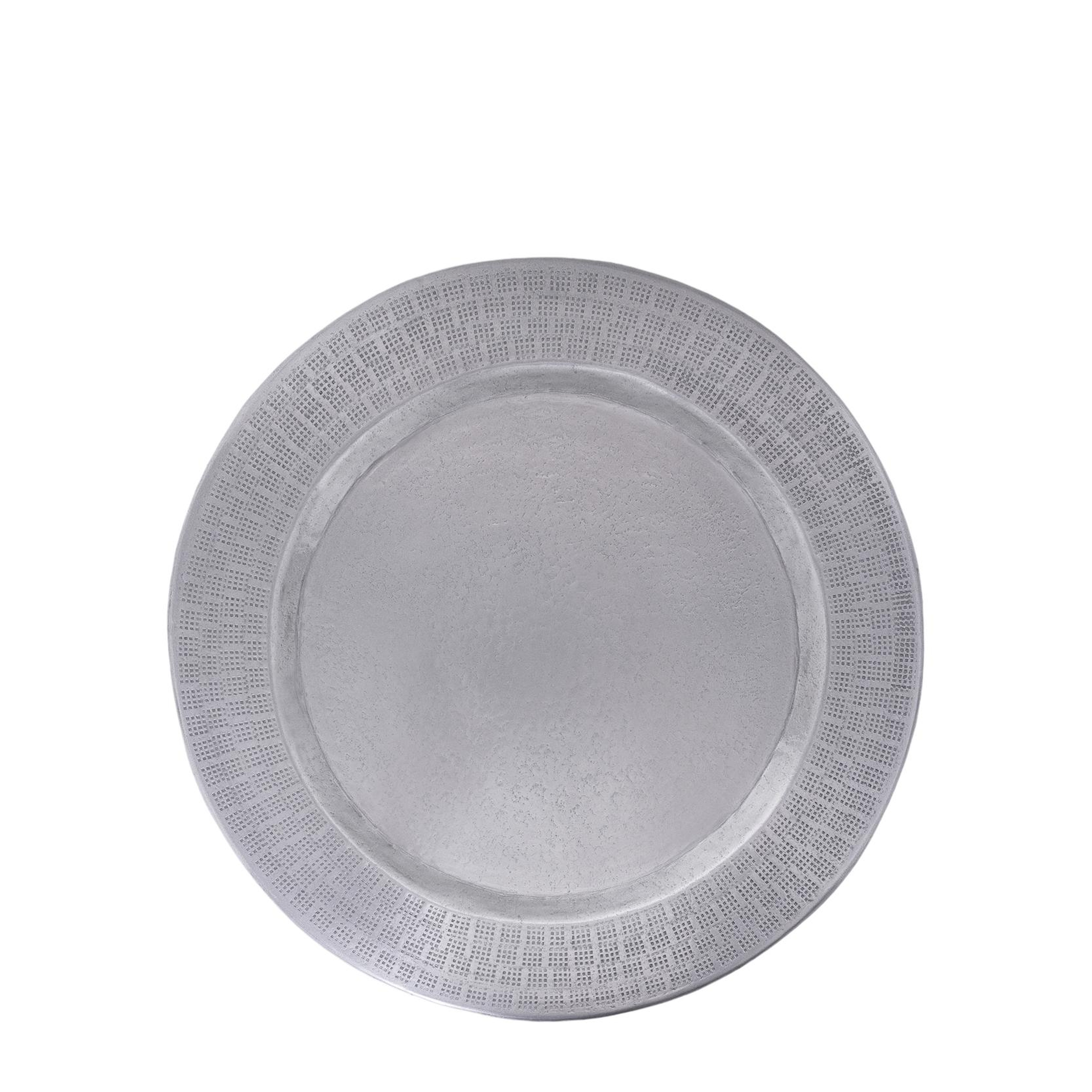YARGICI Dövme Desenli Alüminyum Yuvarlak Supla(38 Cm)