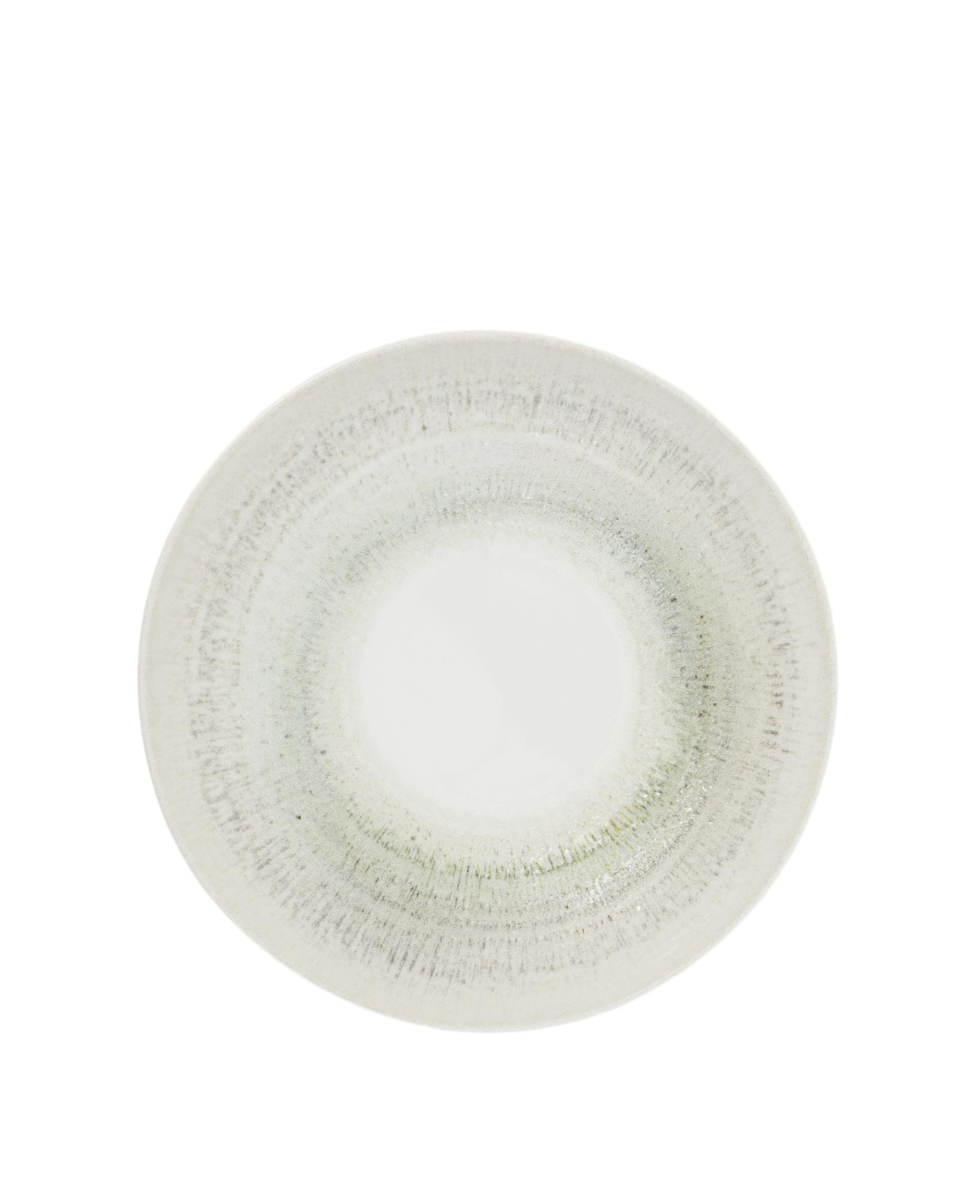 YARGICI Soyut Desenli Porselen Çukur Tabak(20 Cm)