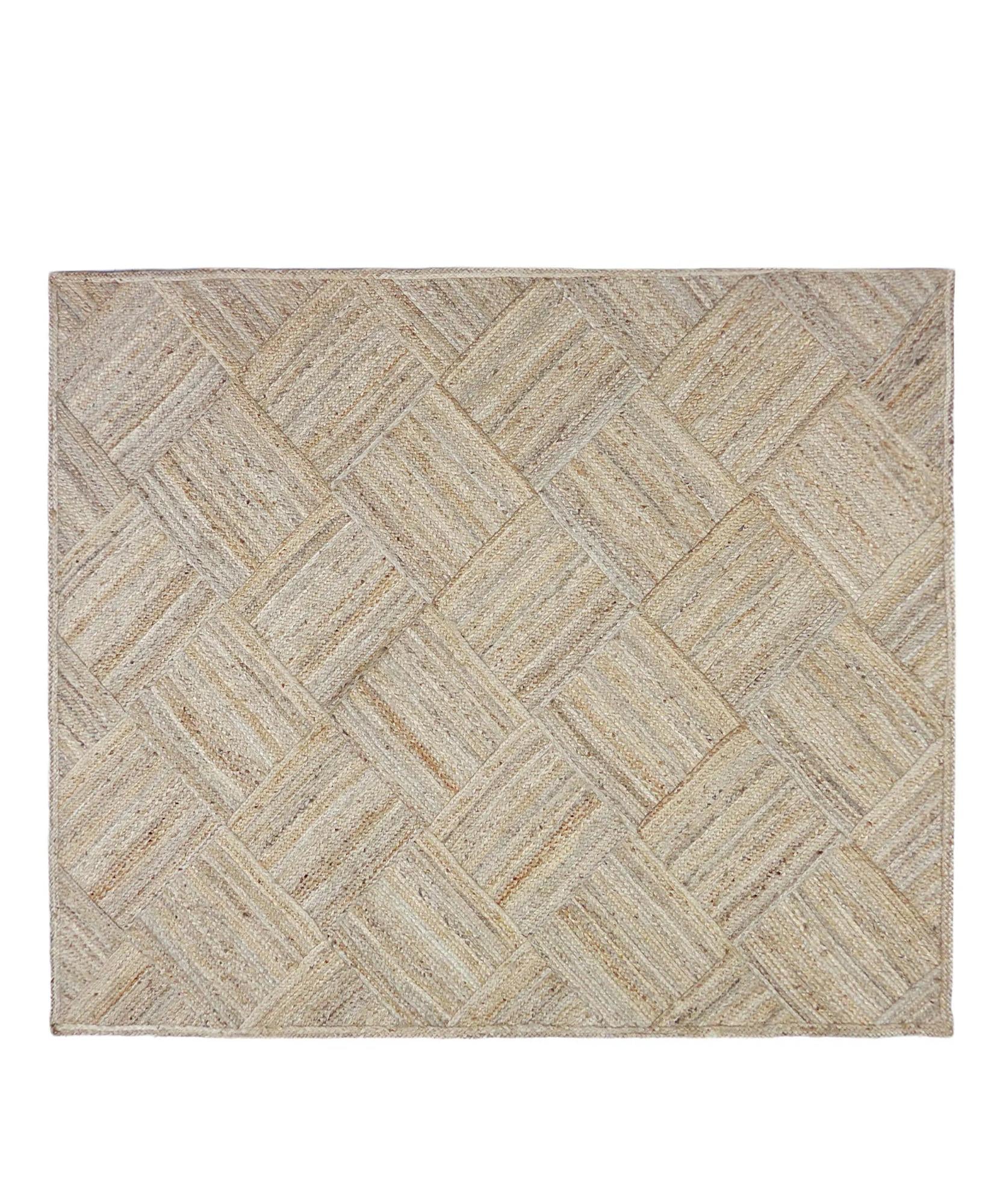 YARGICI Soyut Desenli Jüt Dikdörtgen Halı(160x230 Cm)