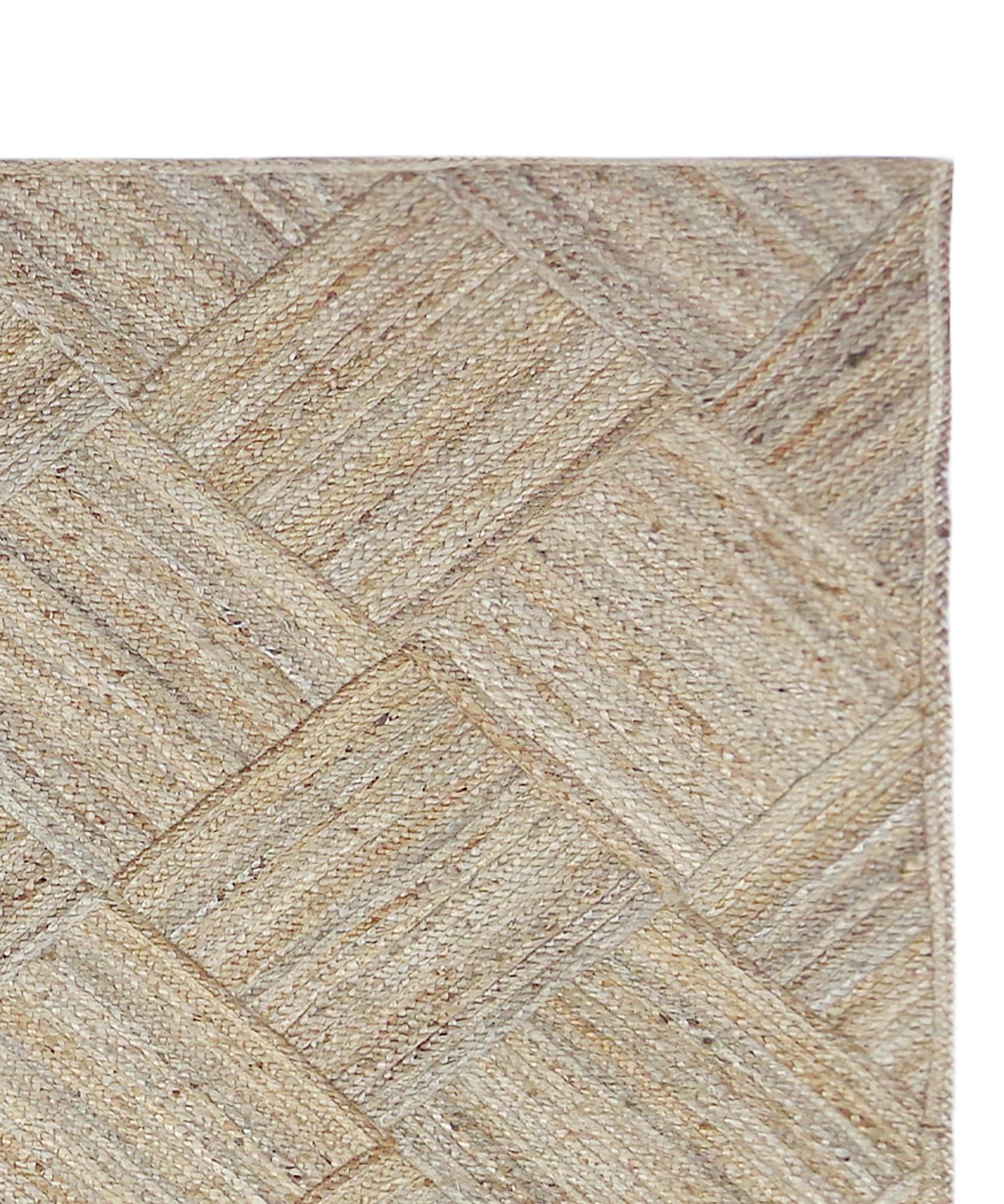 YARGICI Soyut Desenli Jüt Dikdörtgen Halı(160x230 Cm)
