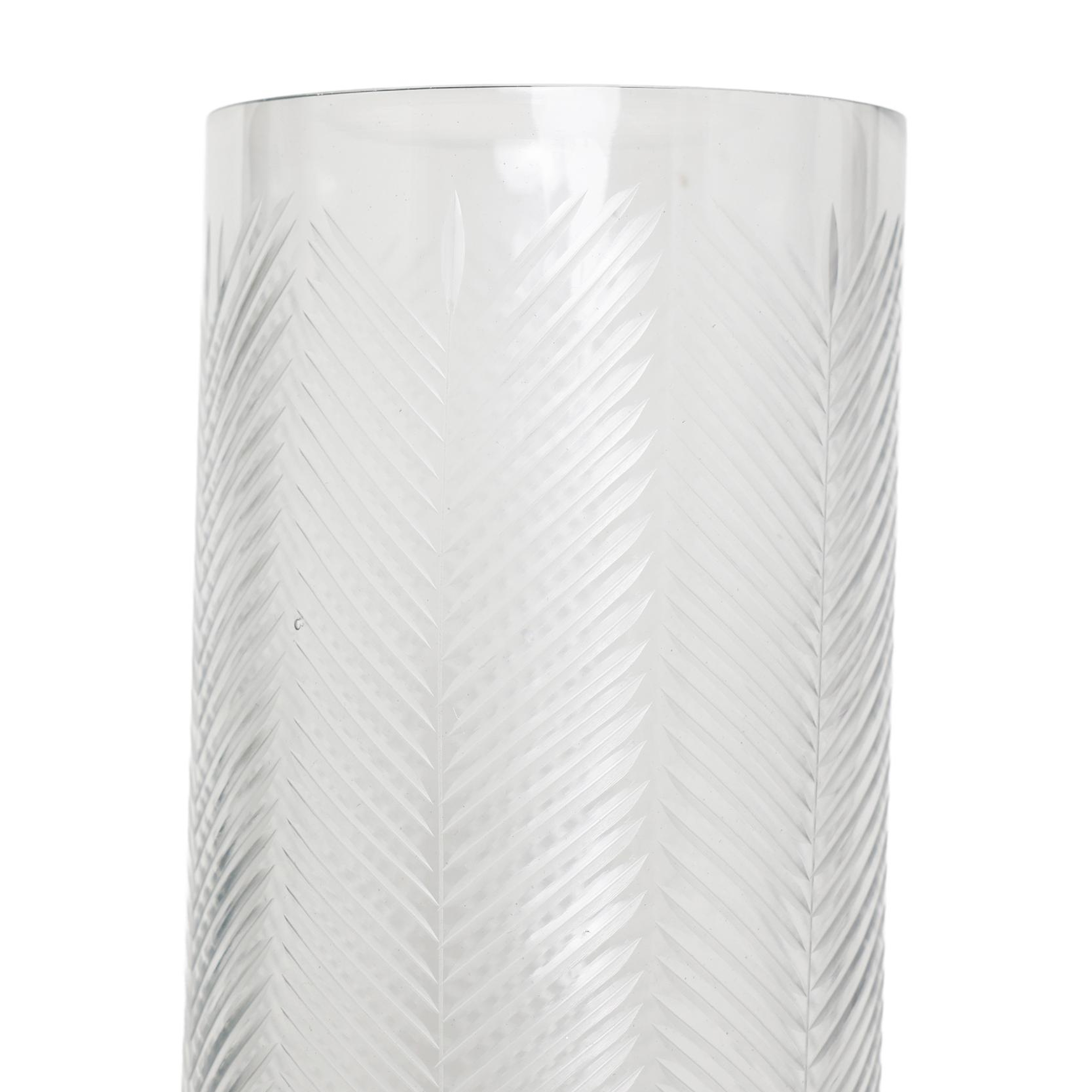YARGICI Metal Ayaklı Cam Silindir Fener(33x13 Cm)