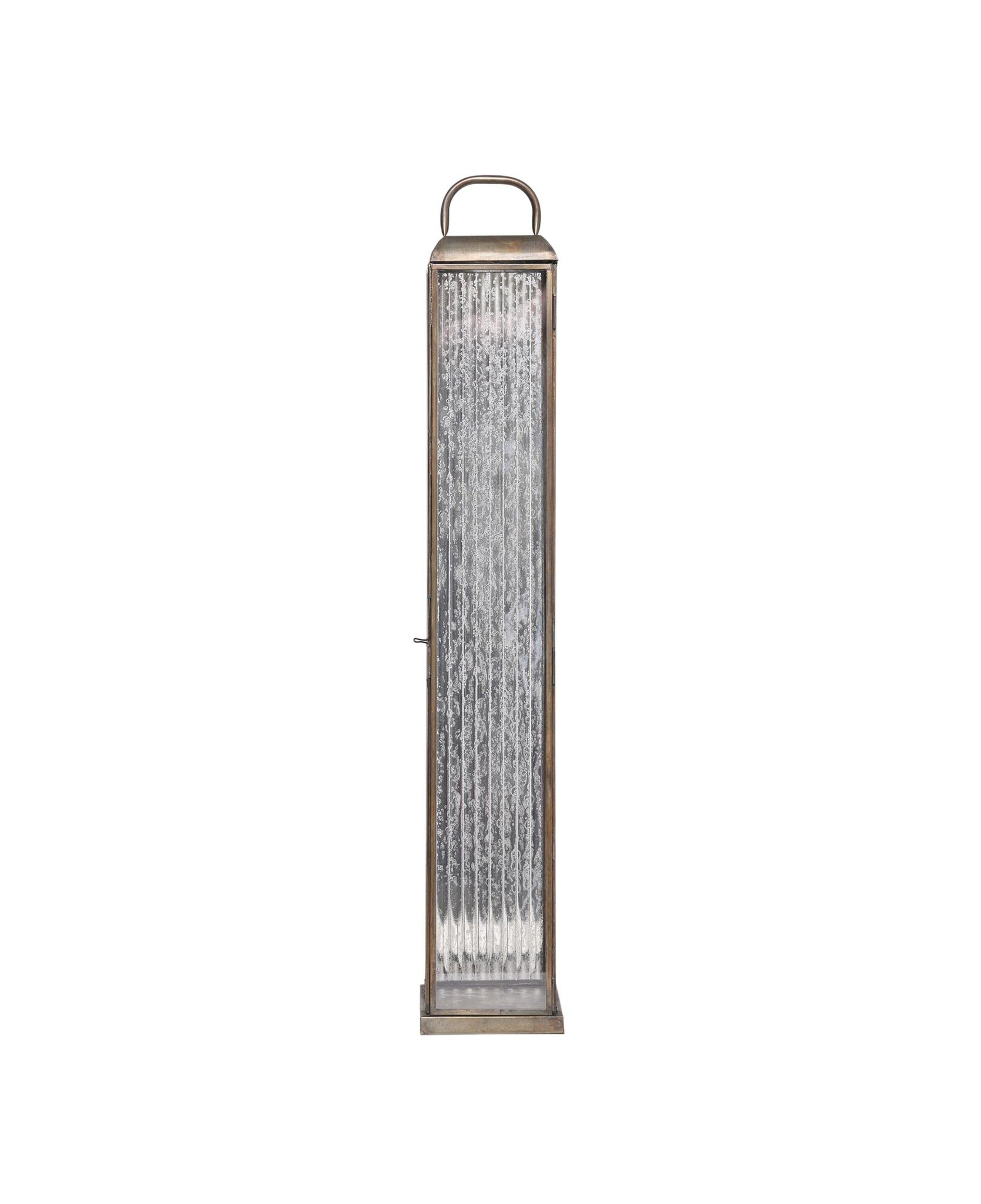 YARGICI Metal Cam Dikdörtgen Fener(12x71 Cm)