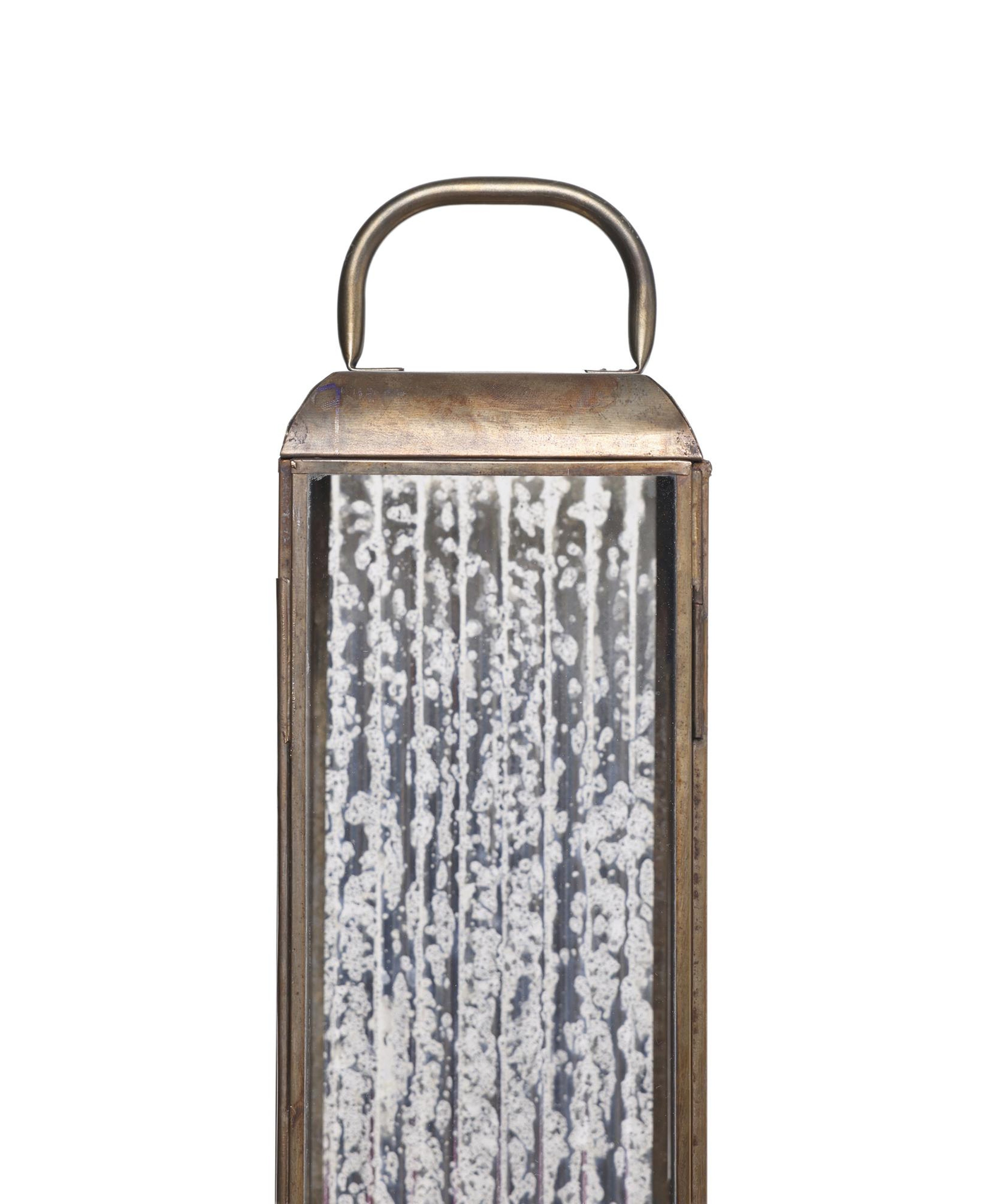 YARGICI Metal Cam Dikdörtgen Fener(12x71 Cm)