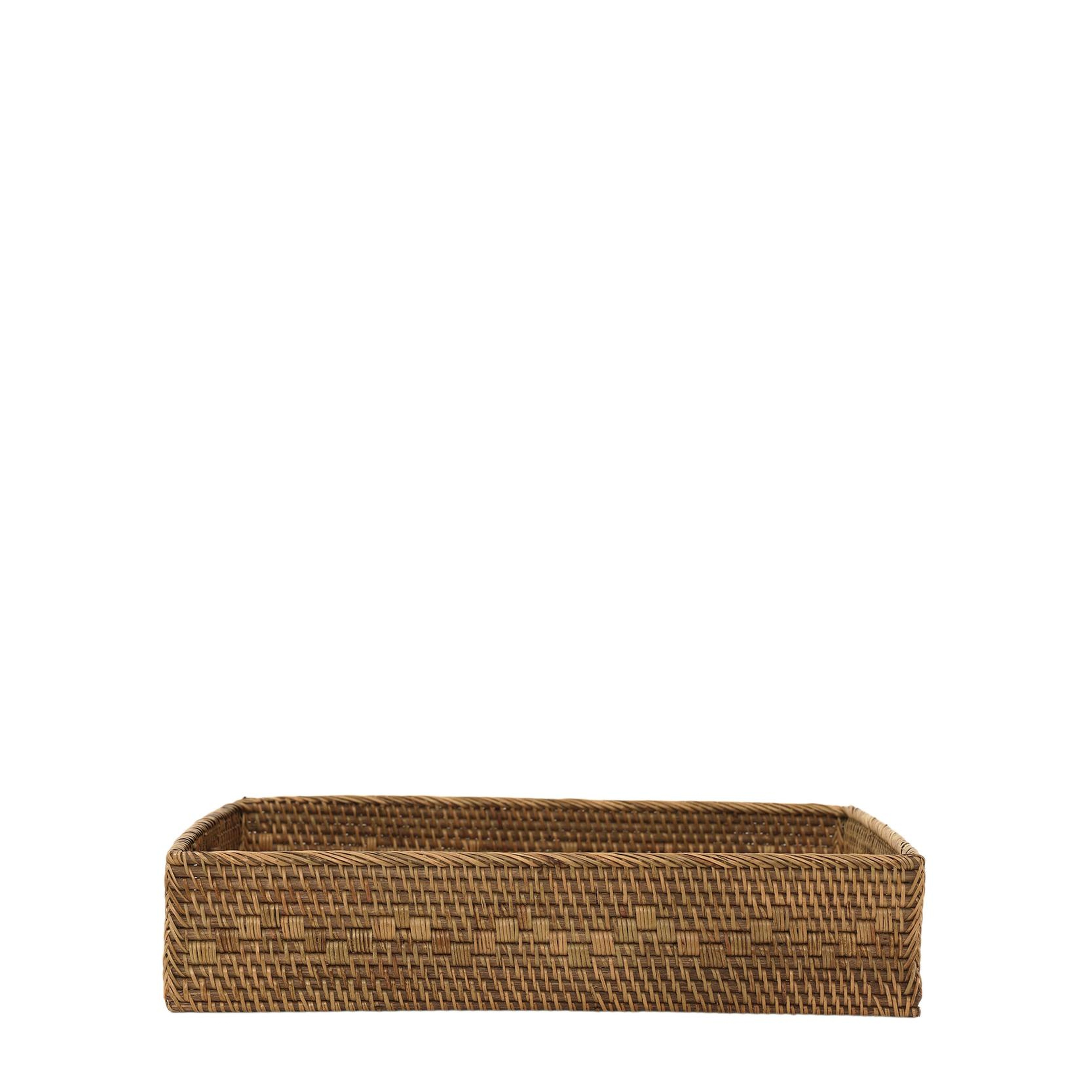 YARGICI Rattan Dikdörtgen Tepsi(31x41x9 Cm)