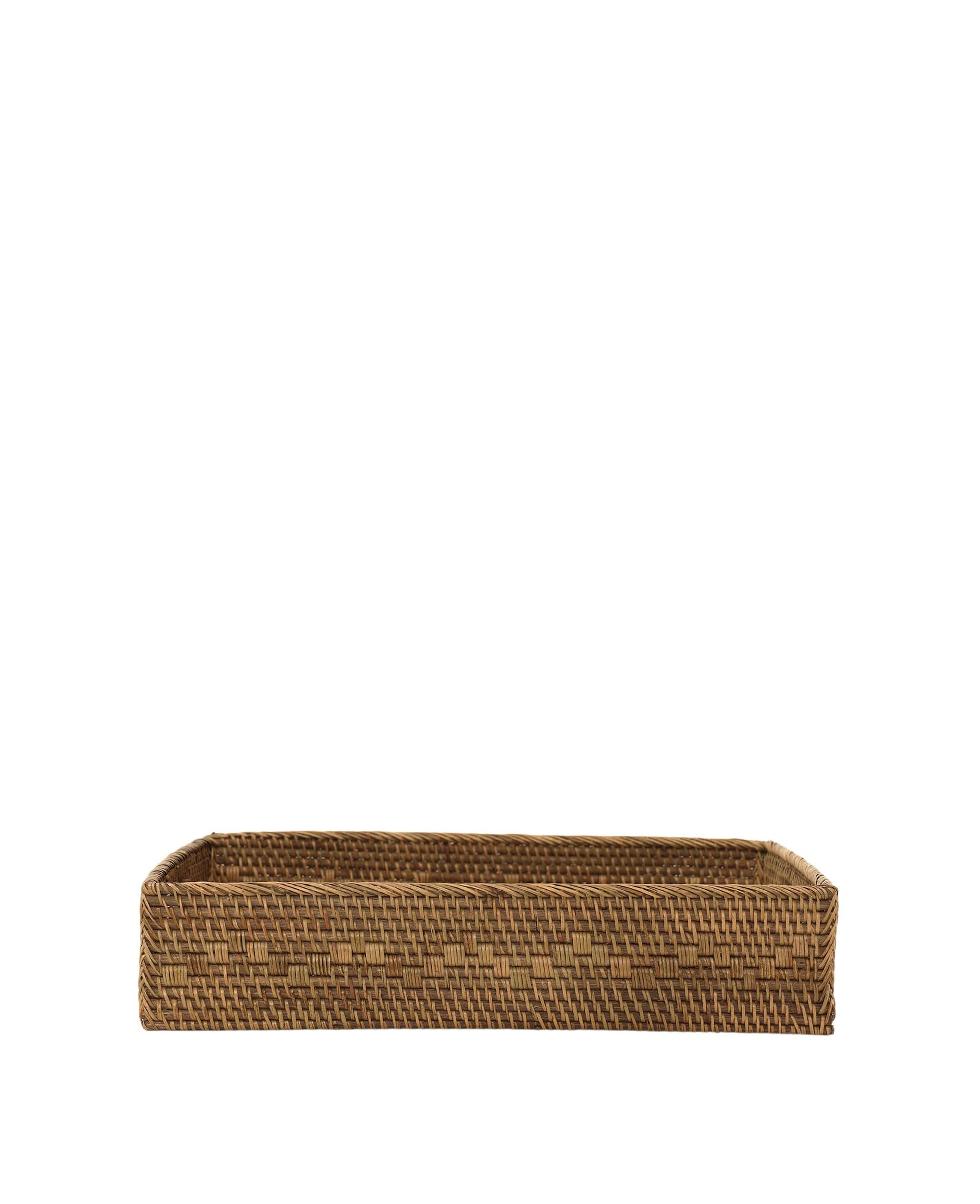 YARGICI Rattan Dikdörtgen Tepsi(31x41x9 Cm)