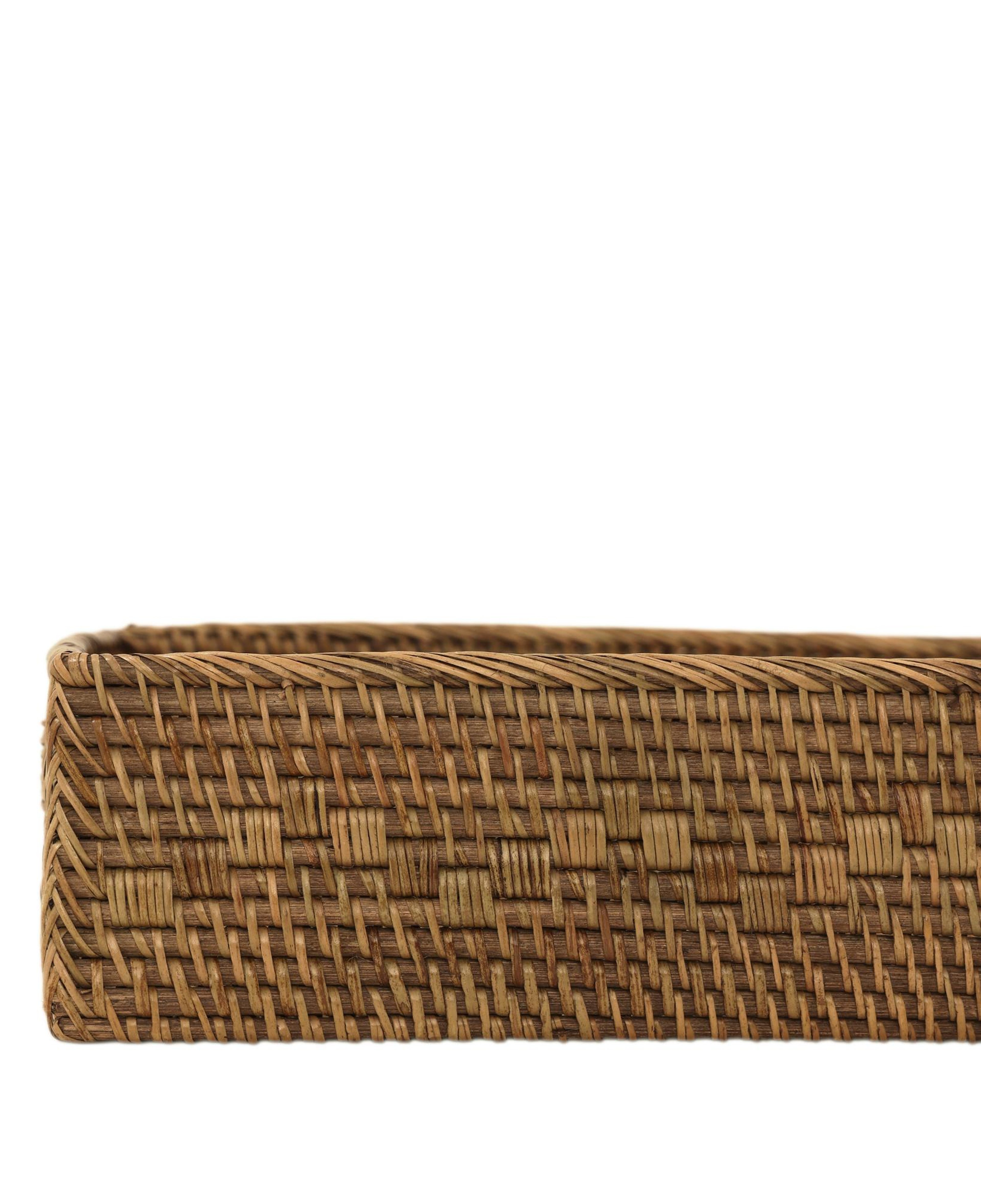 YARGICI Rattan Dikdörtgen Tepsi(31x41x9 Cm)