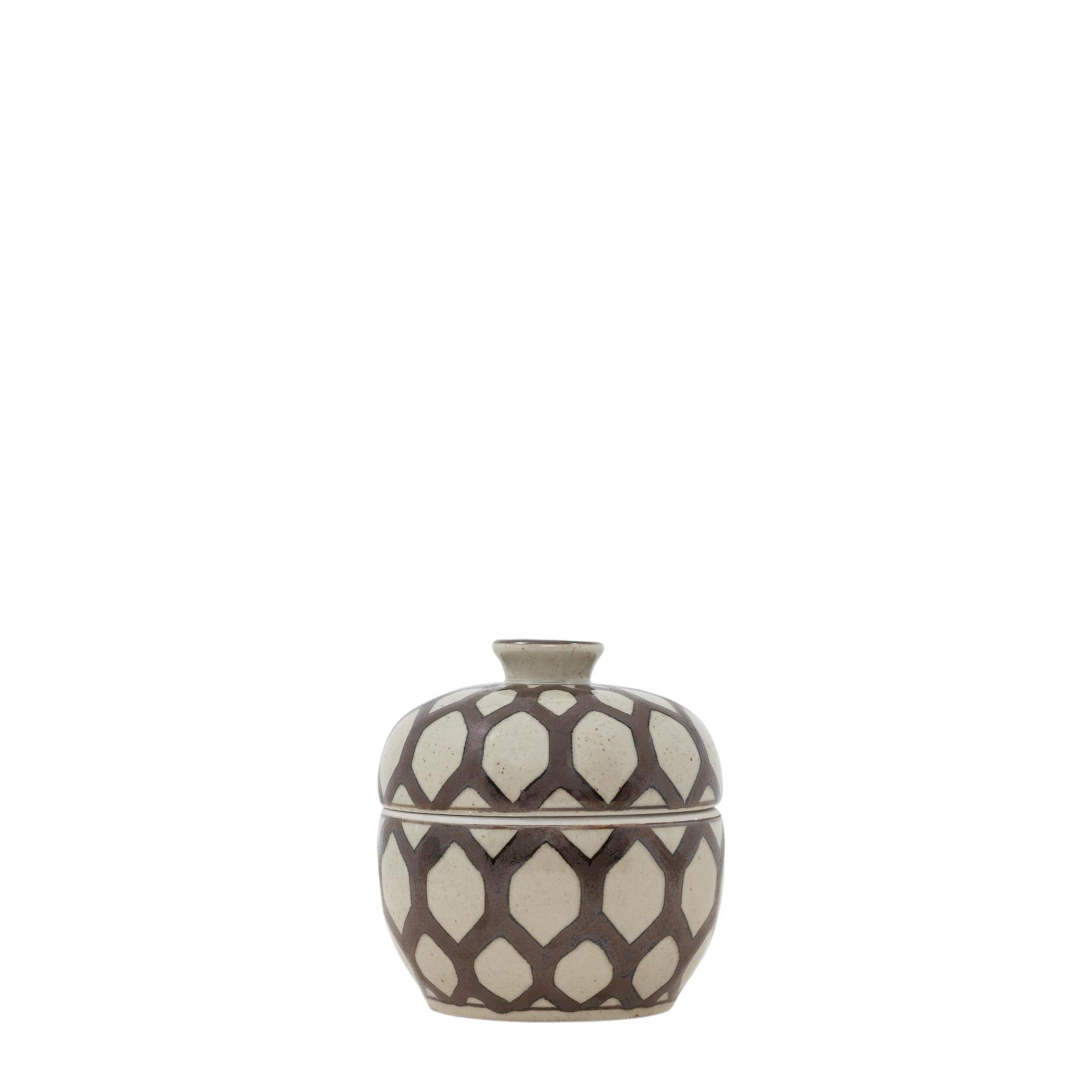 YARGICI Geometrik Desenli Seramik Kutu(15x16 Cm)