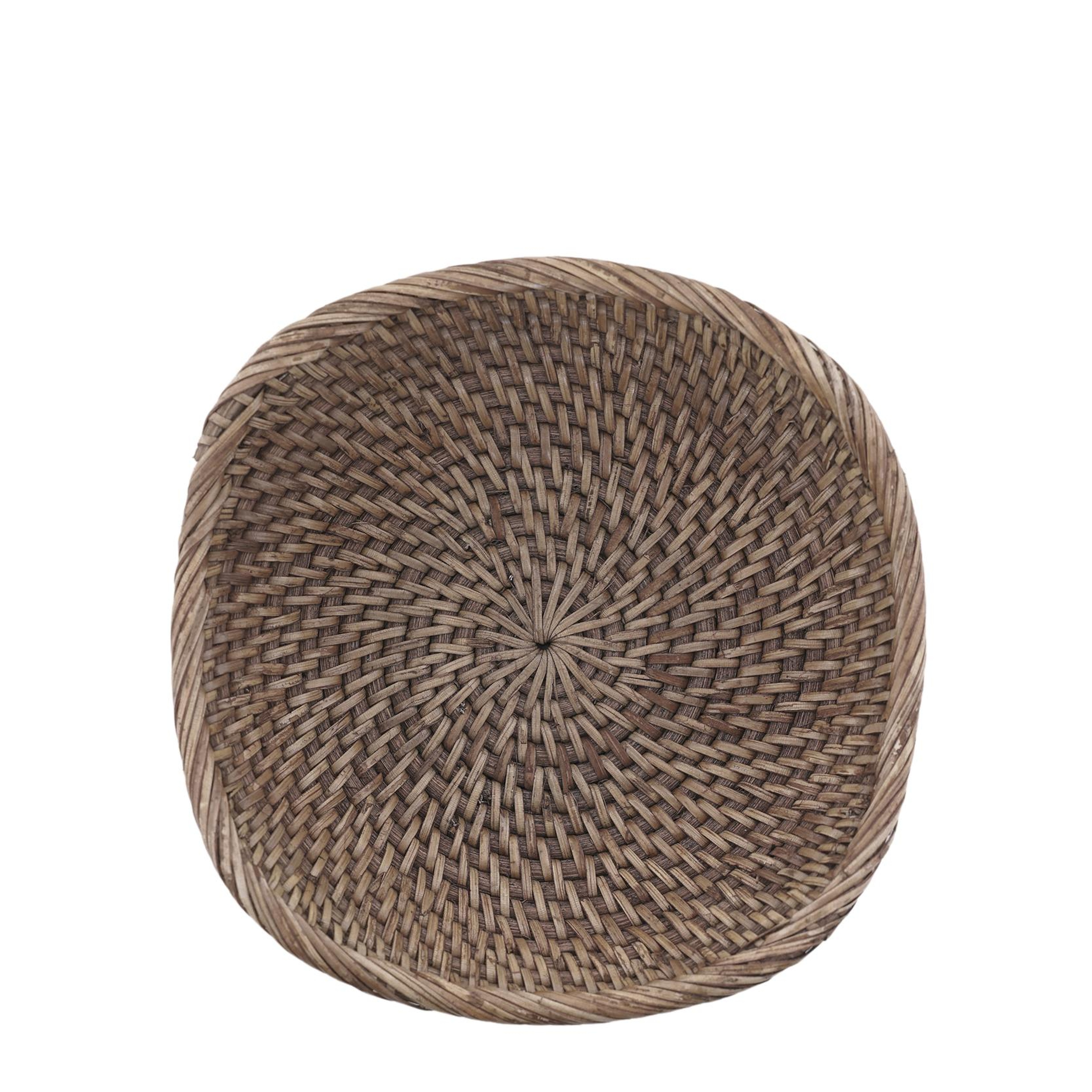 YARGICI Rattan Yuvarlak Sepet(18x6 Cm)