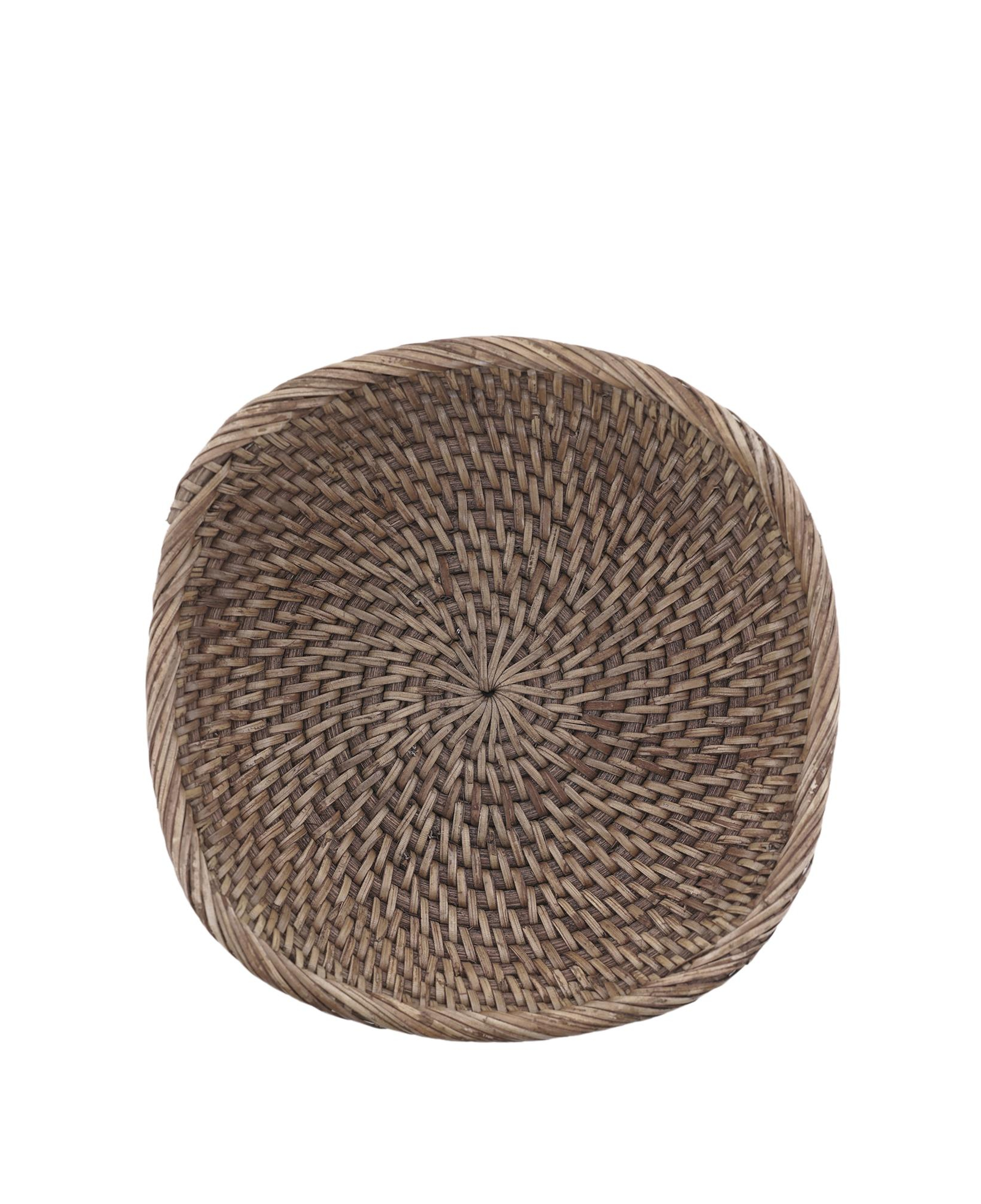 YARGICI Rattan Yuvarlak Sepet(18x6 Cm)