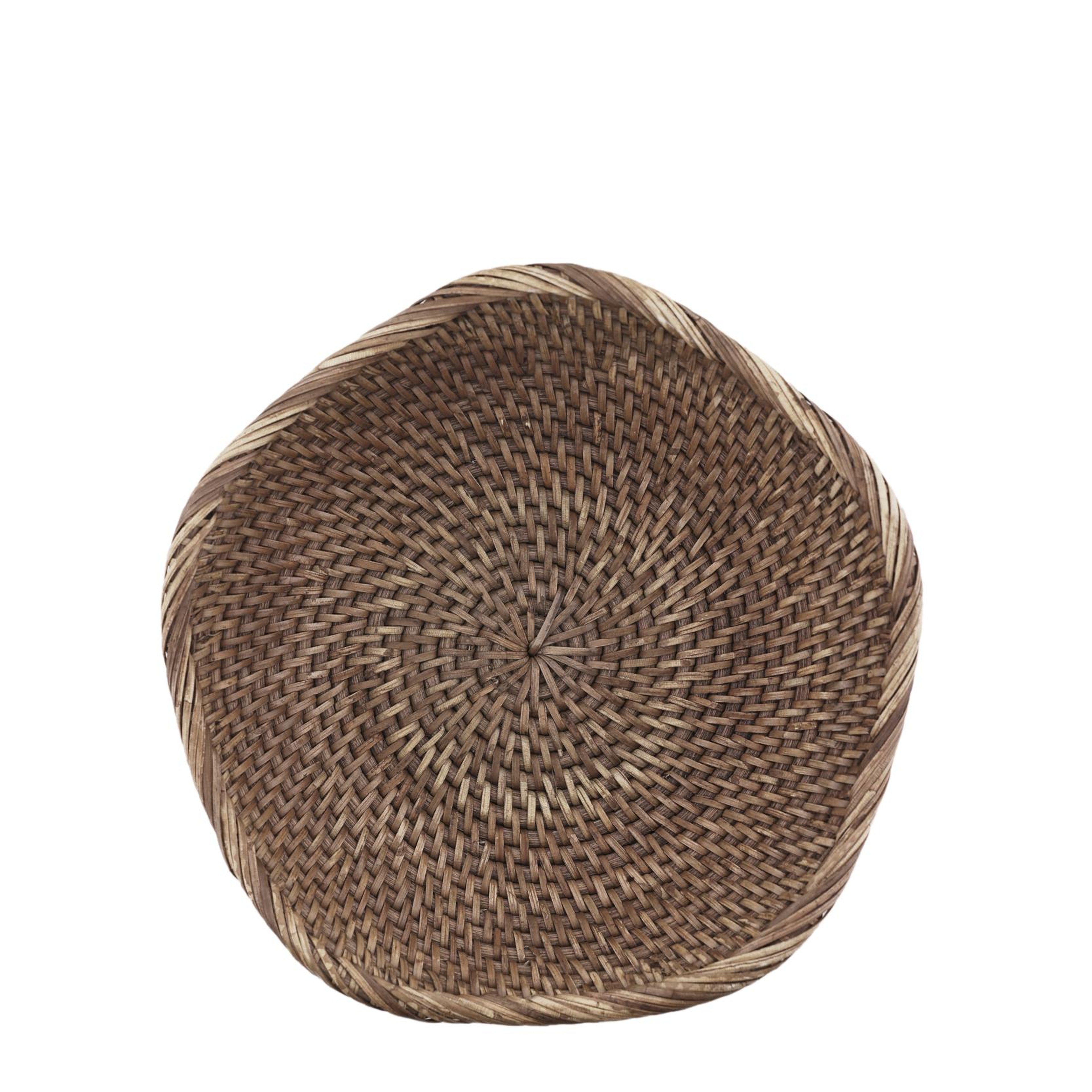 YARGICI Rattan Yuvarlak Sepet(23x6 Cm)