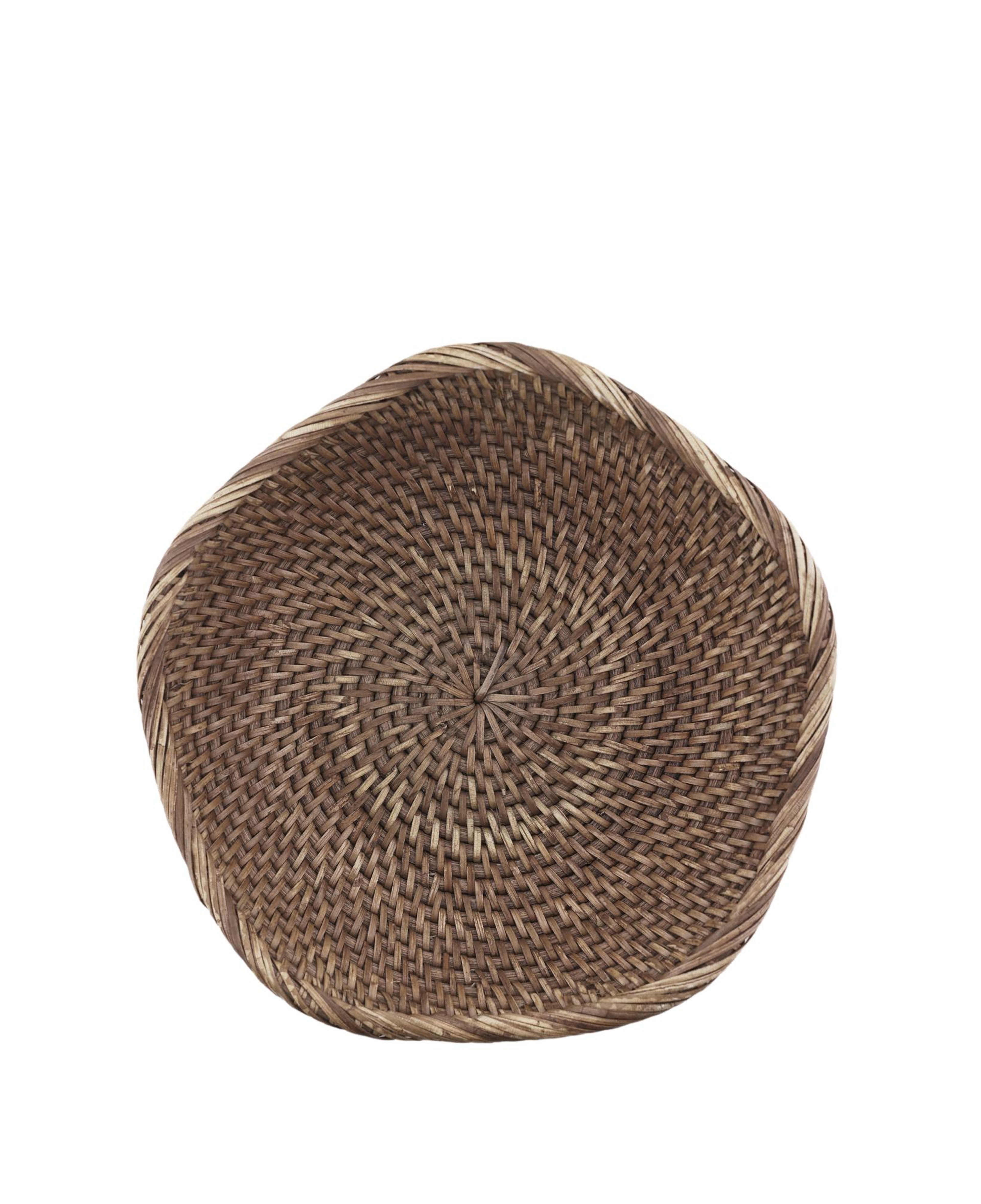 YARGICI Rattan Yuvarlak Sepet(23x6 Cm)
