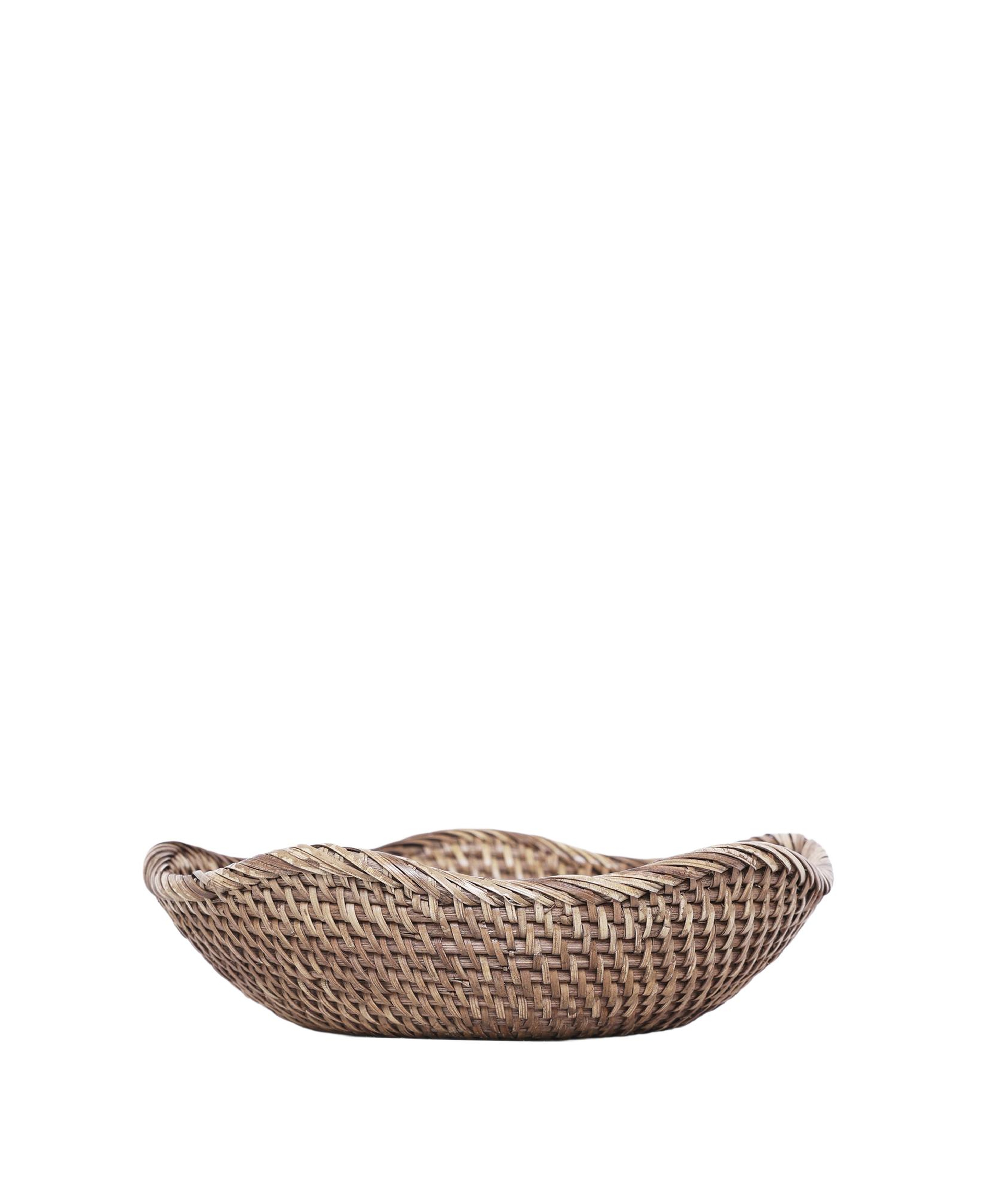 YARGICI Rattan Yuvarlak Sepet(23x6 Cm)