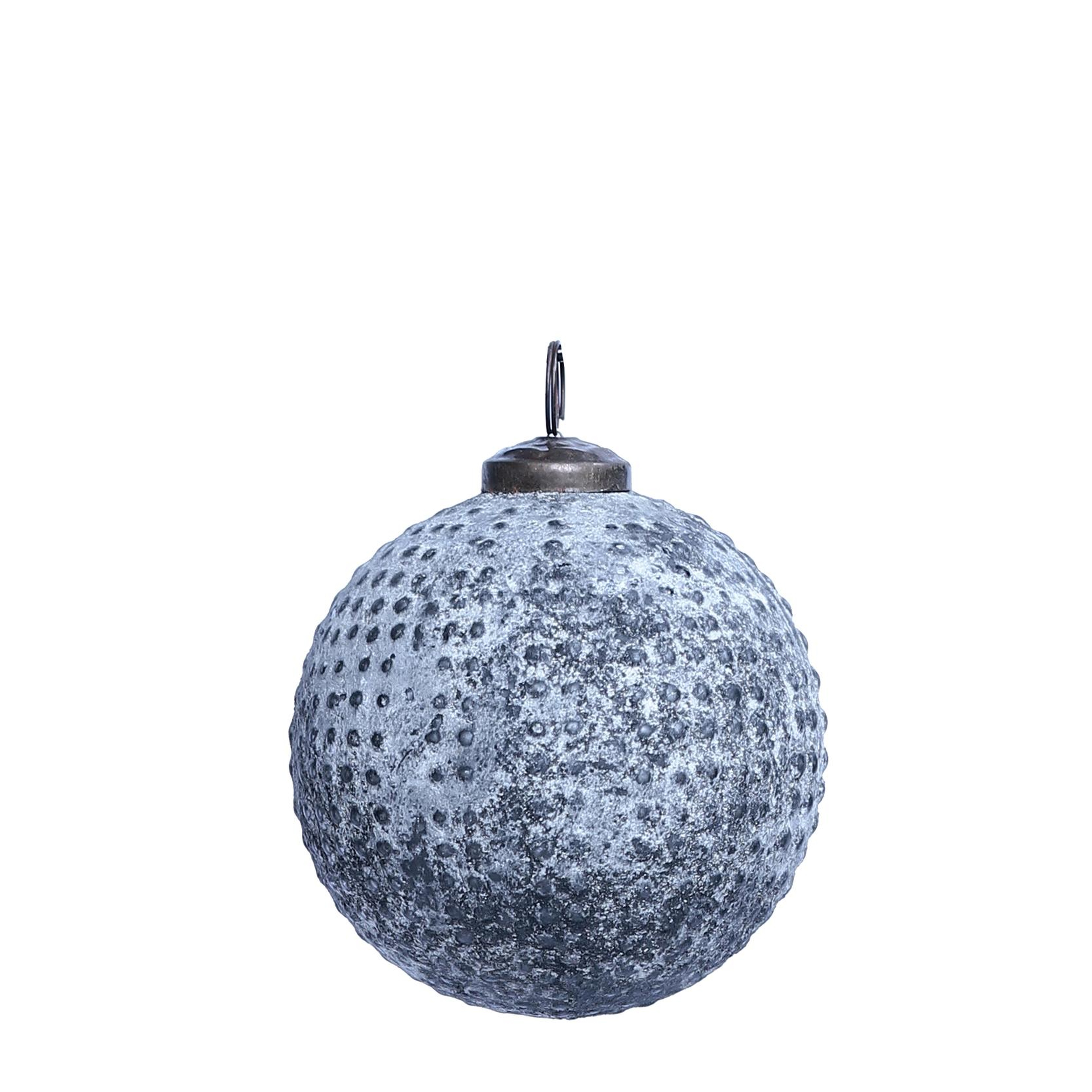 YARGICI Yuvarlak Cam Ağaç Süsü (10 cm)