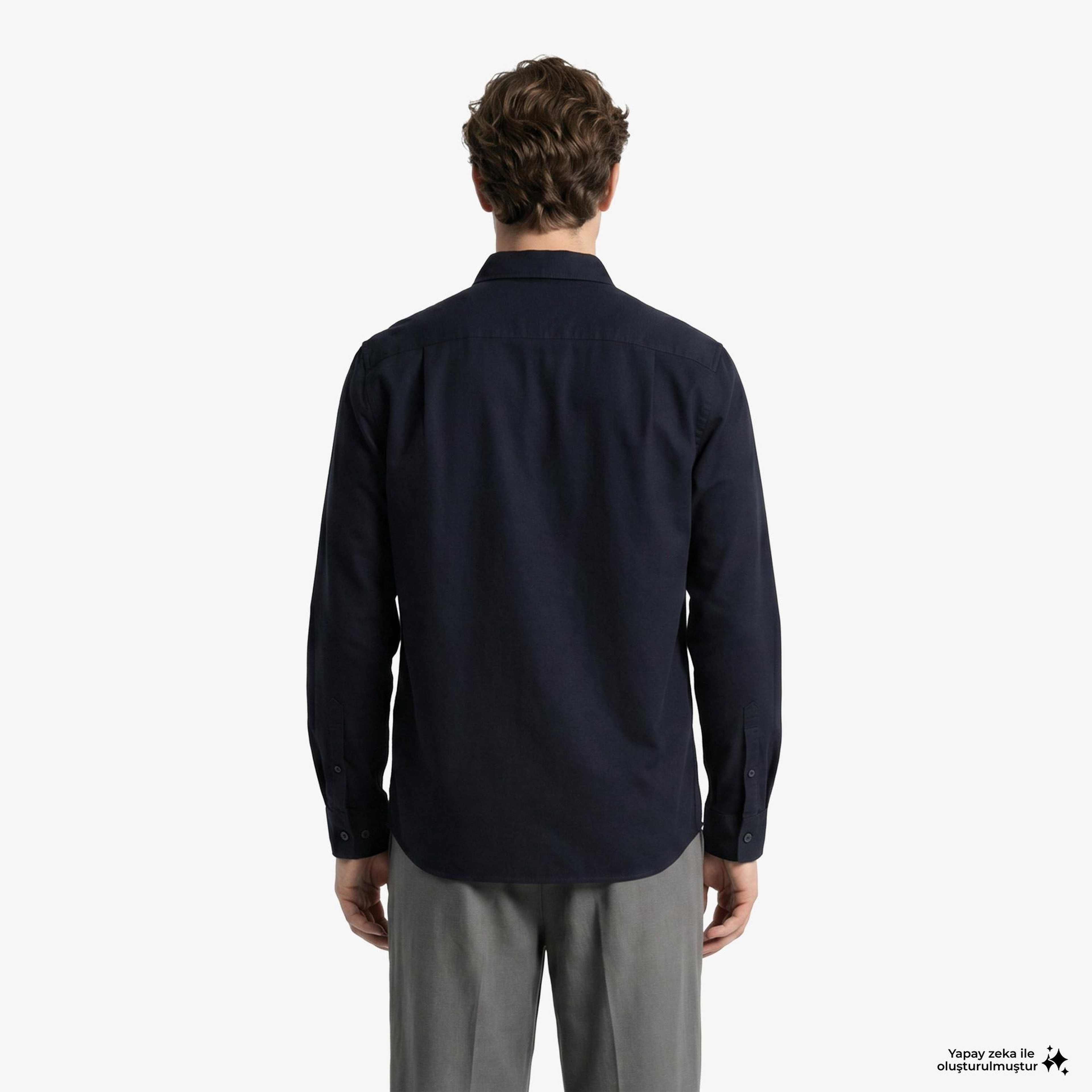 Fred Perry Oxford Erkek Lacivert Gömlek