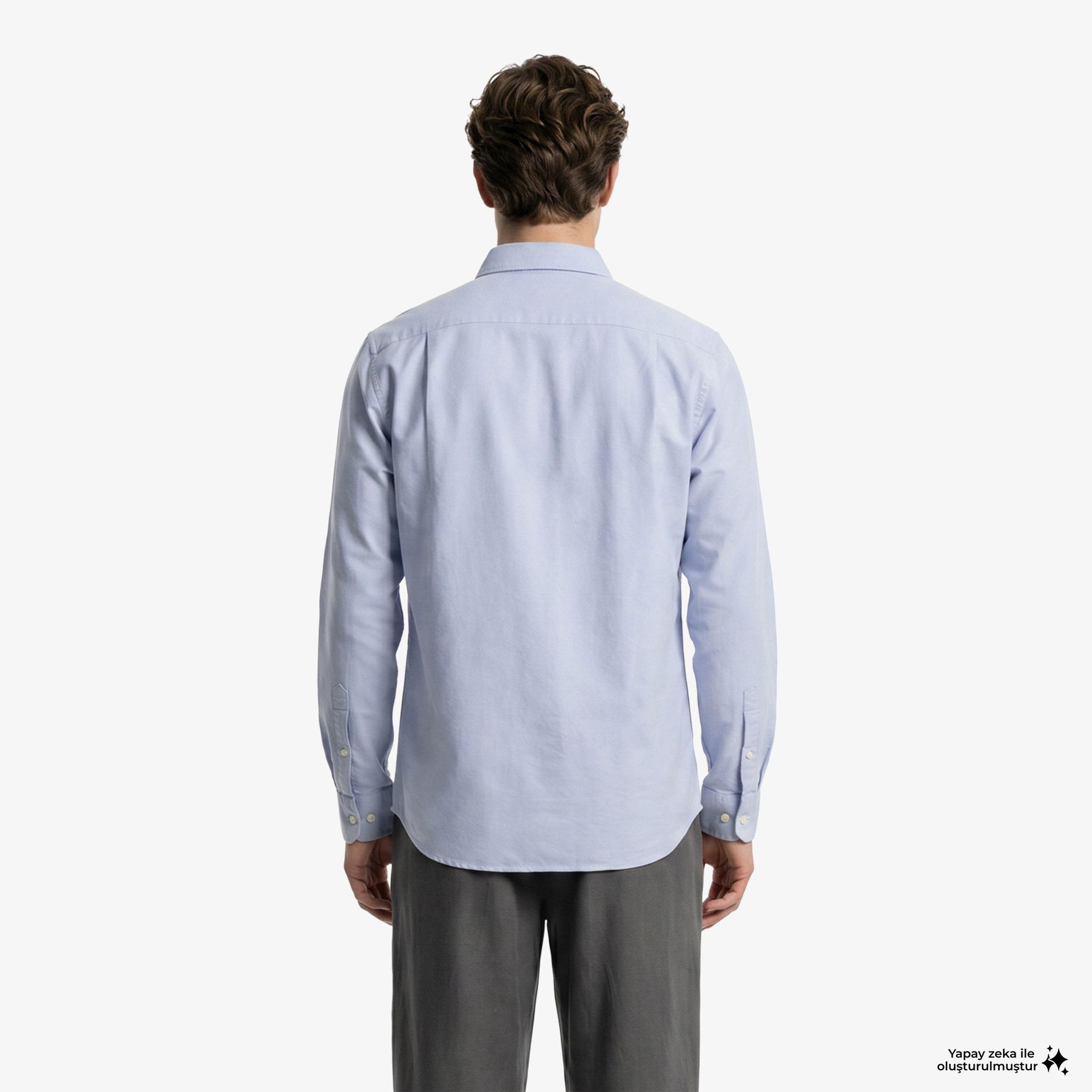 Fred Perry Oxford Erkek Gri Gömlek