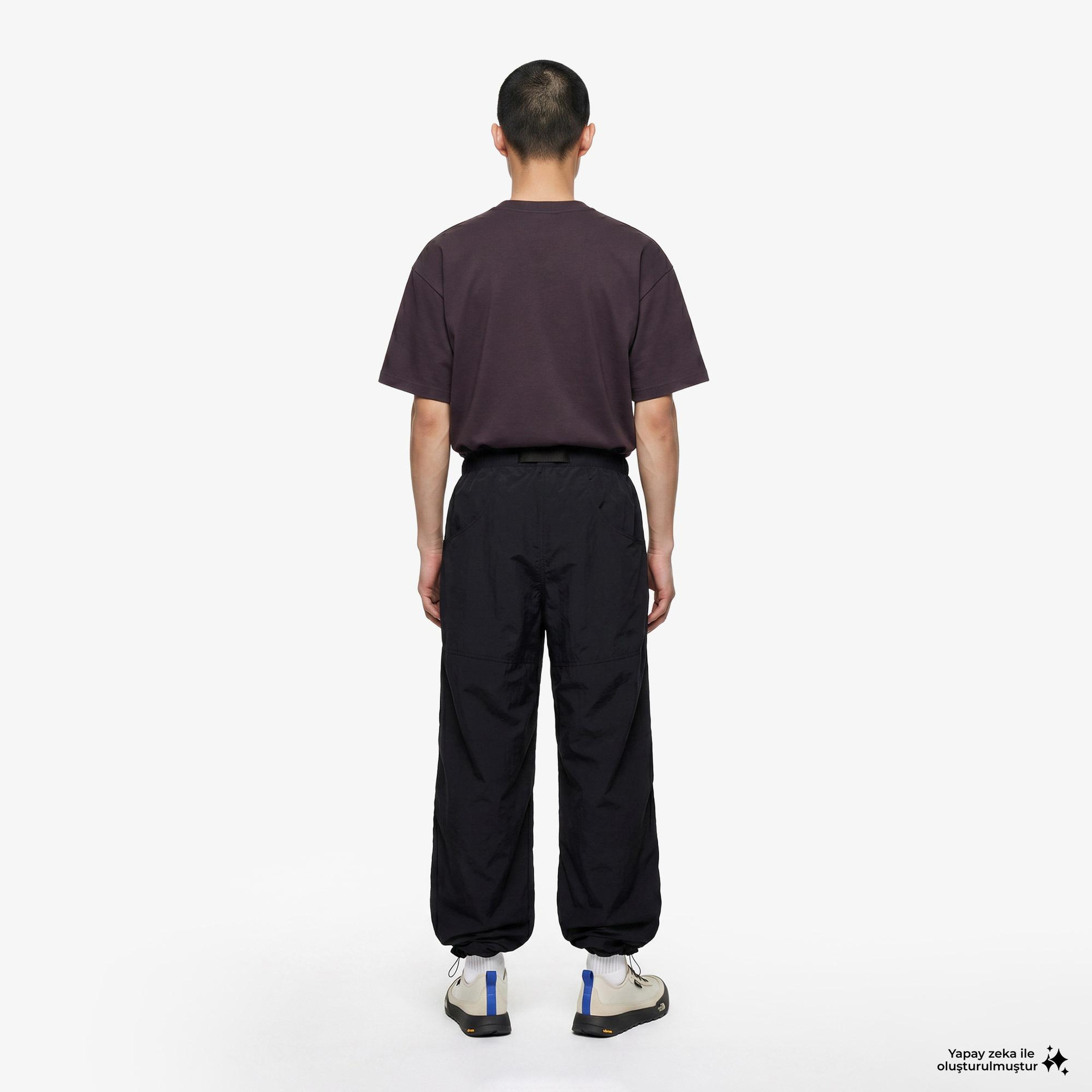 The North Face Red Box Nylon Belted Erkek Siyah Pantolon