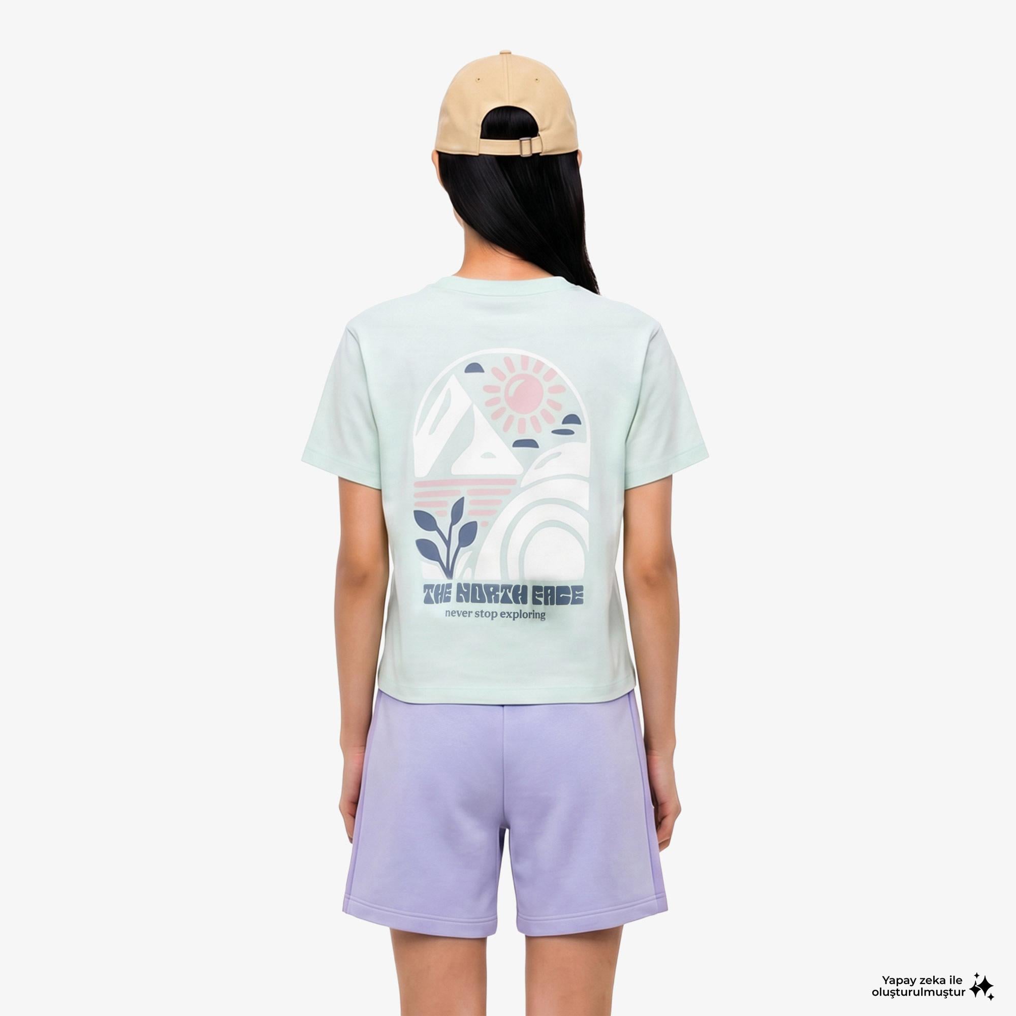 The North Face Sun Regular Kadın Mavi T-Shirt