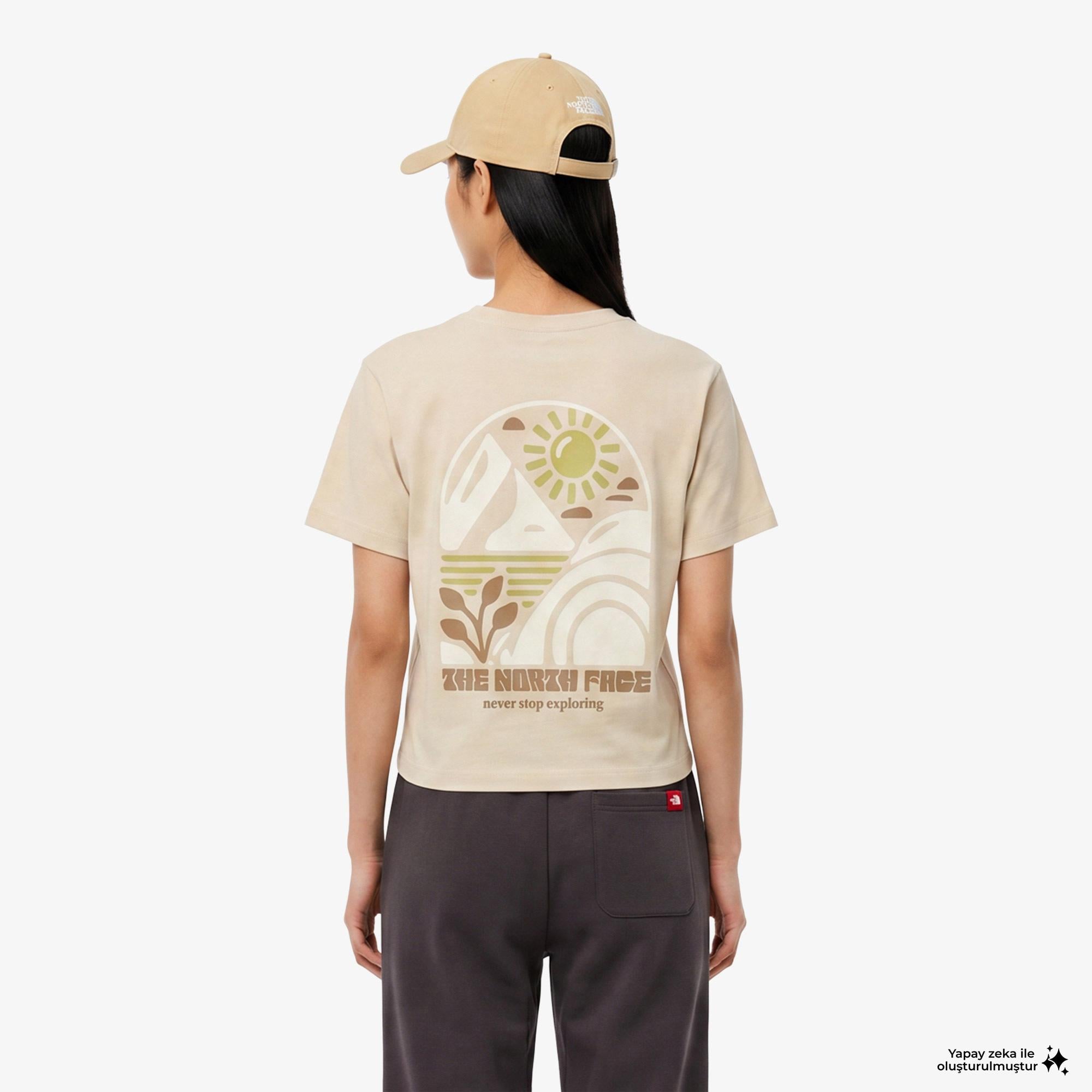 The North Face Sun Regular Kadın Bej T-Shirt