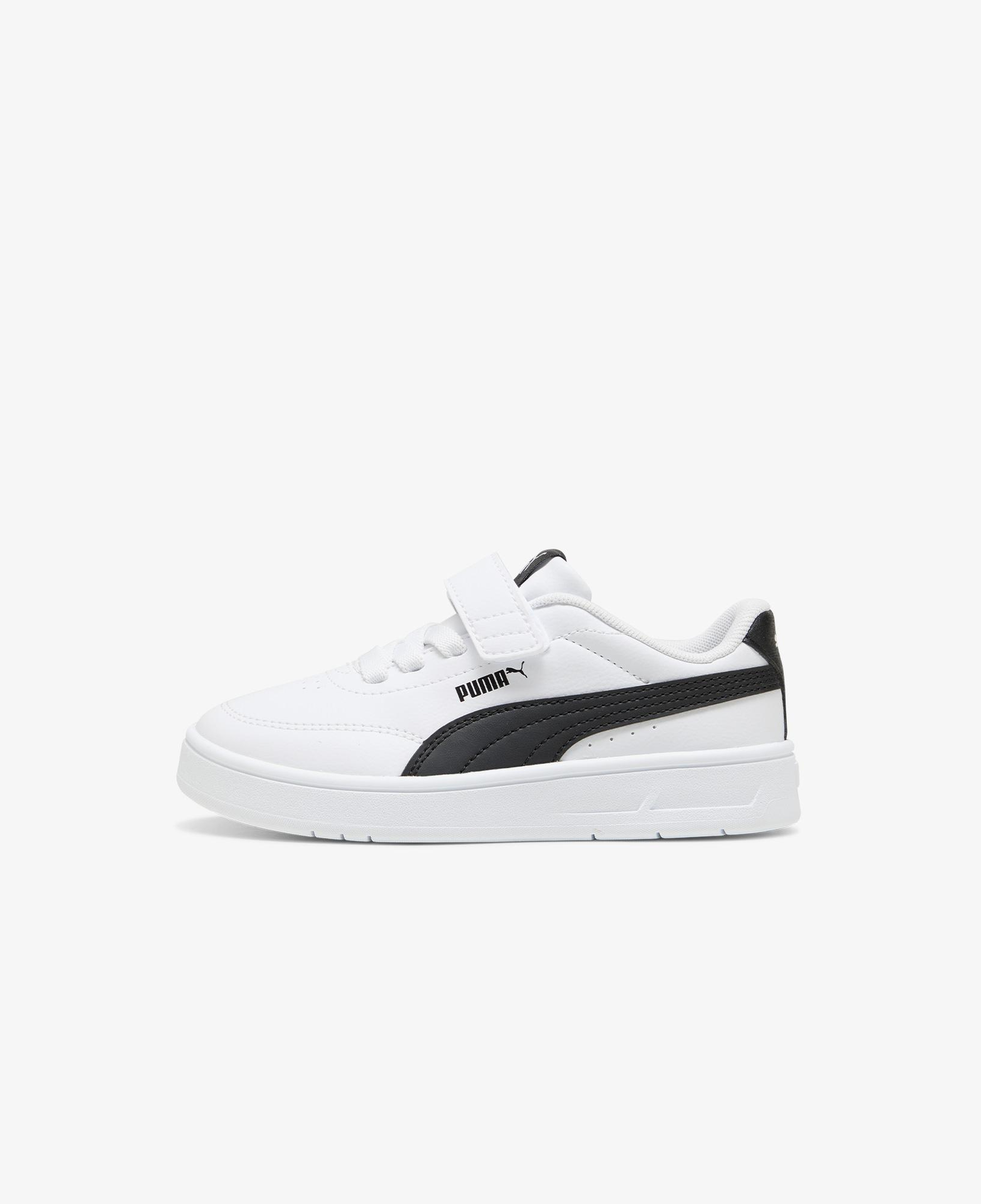 Puma Court Classic Clean Çocuk Siyah Spor Ayakkabı