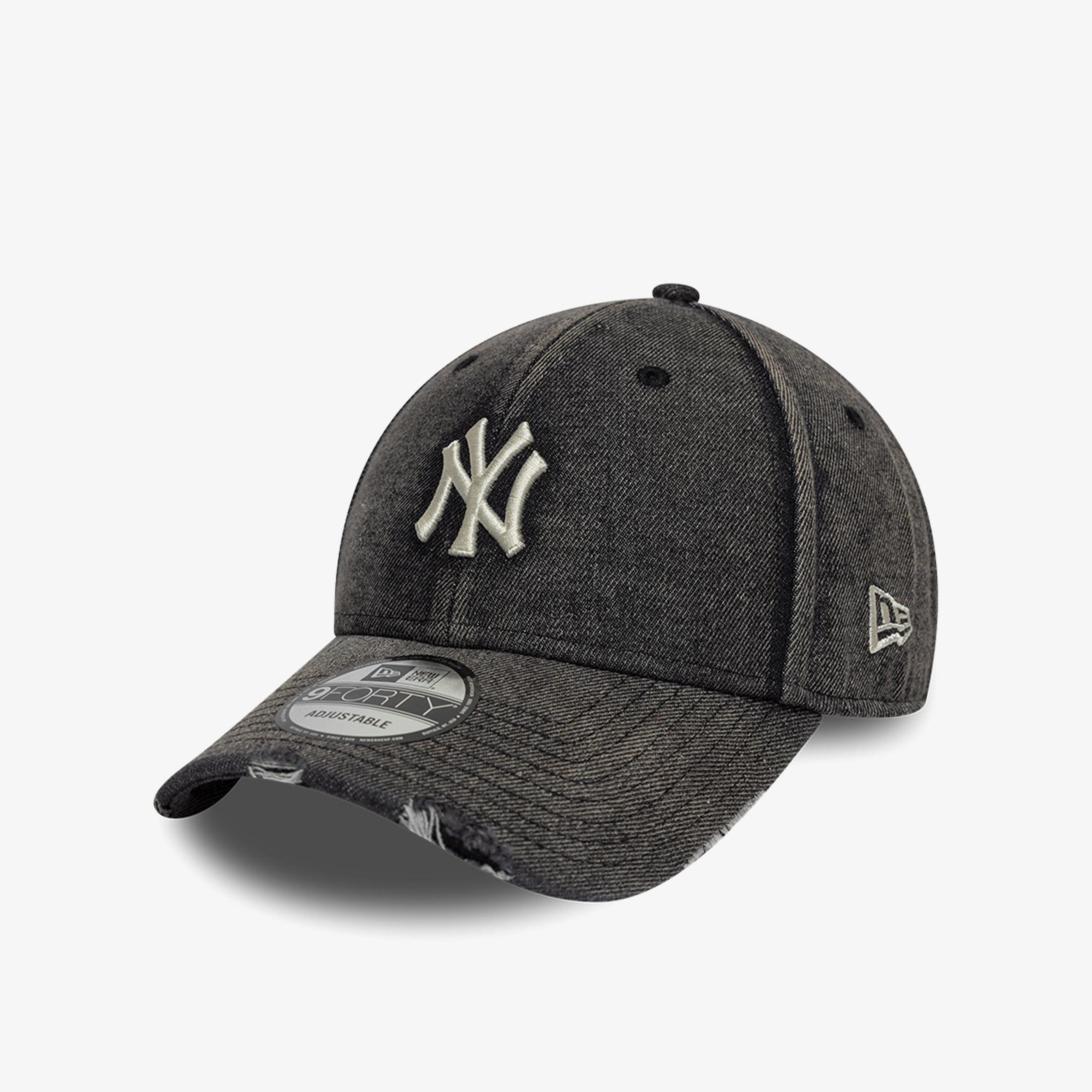 New Era Acid Wash Denim 9Forty Unisex Siyah Şapka