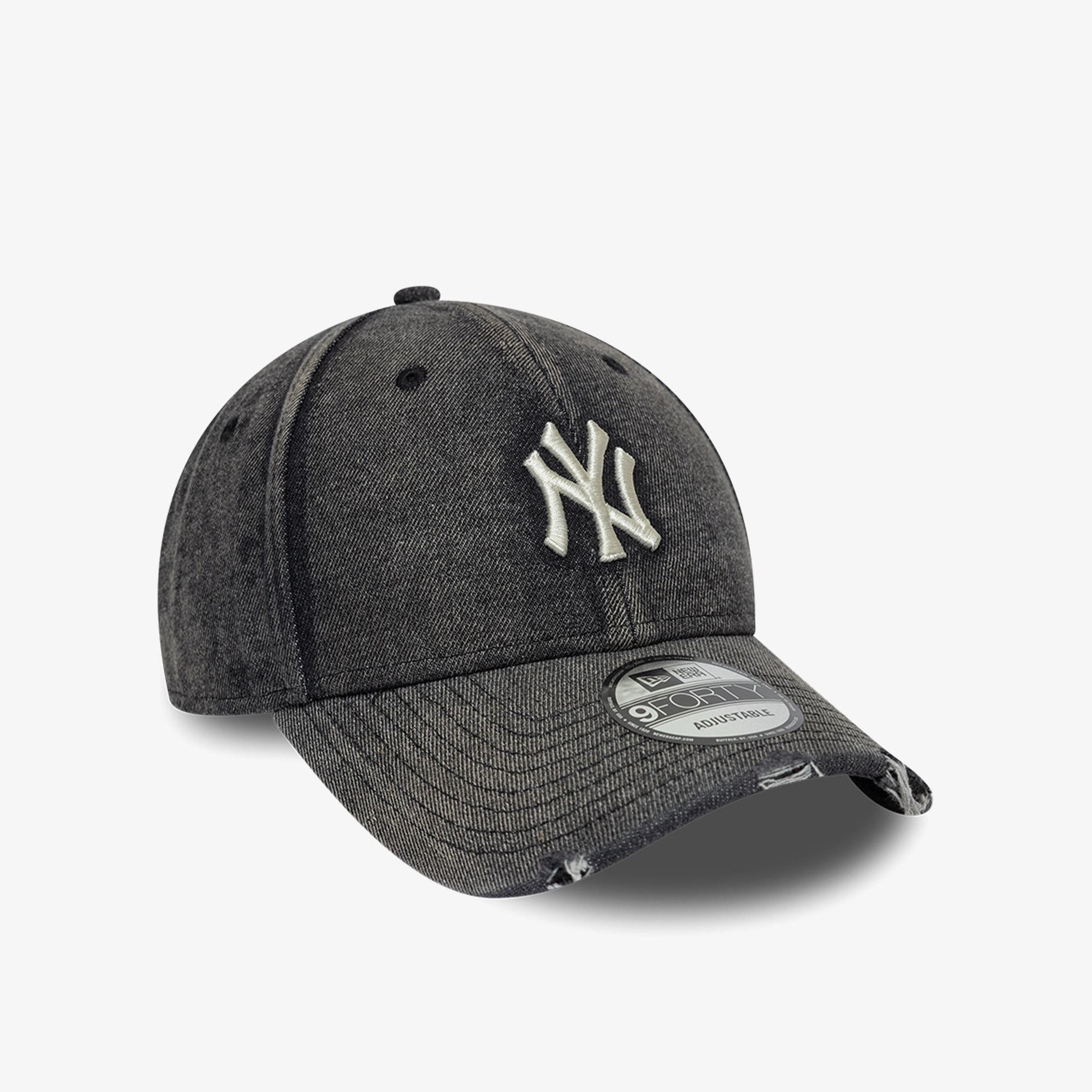 New Era Acid Wash Denim 9Forty Unisex Siyah Şapka
