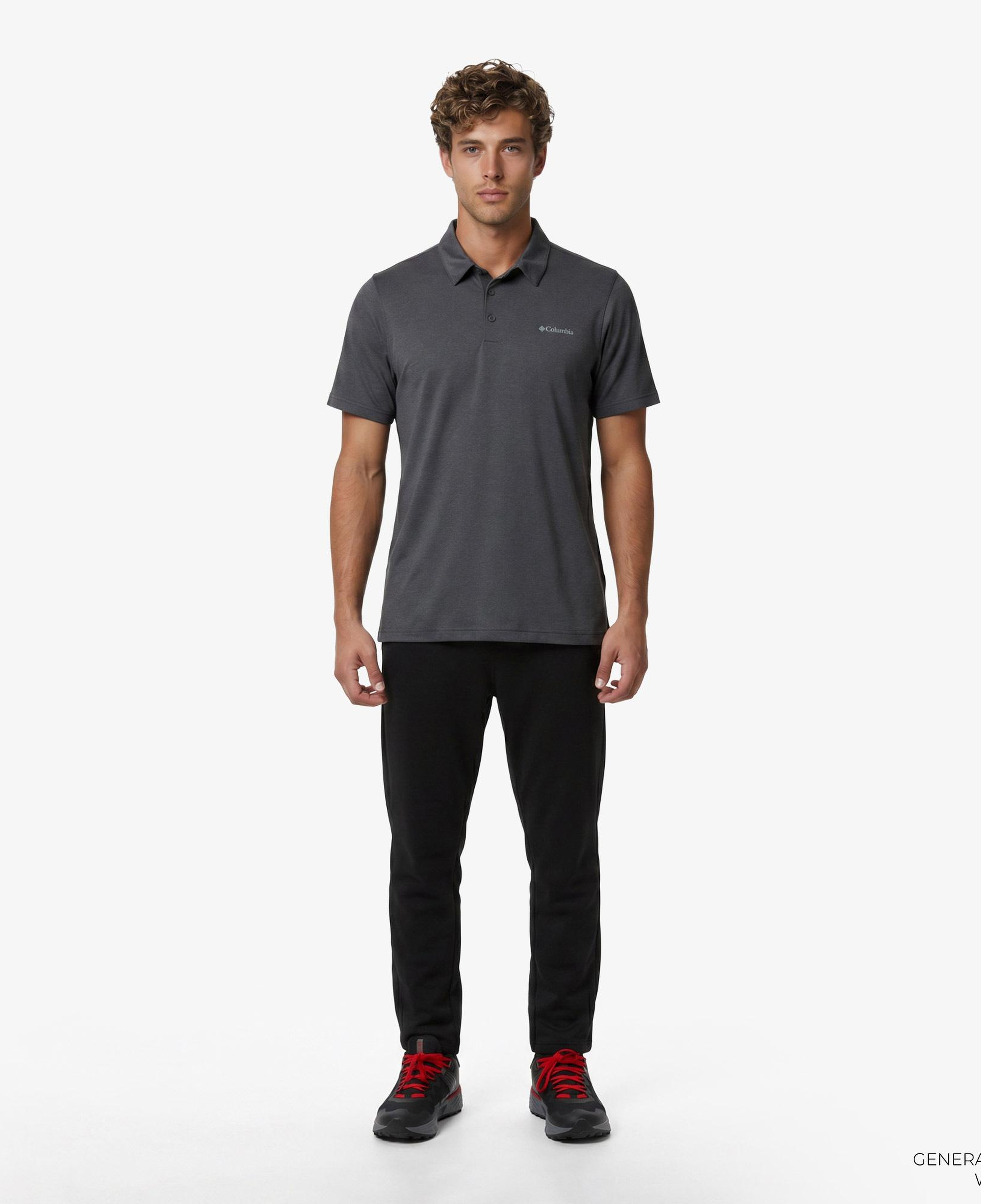 Columbia Tech Trail Polo Erkek Siyah Polo T-Shirt