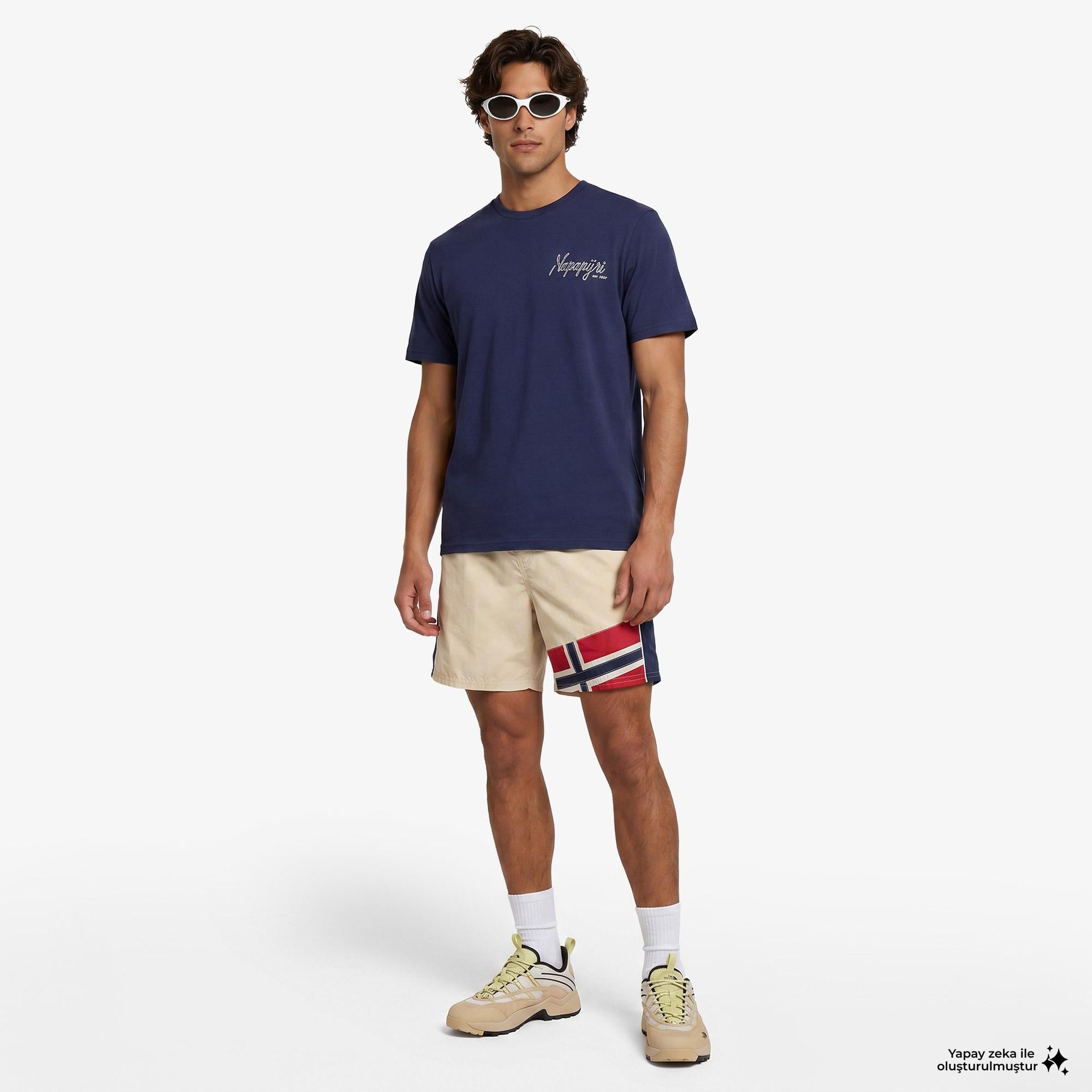 Napapijri S-Elior Erkek Lacivert T-Shirt