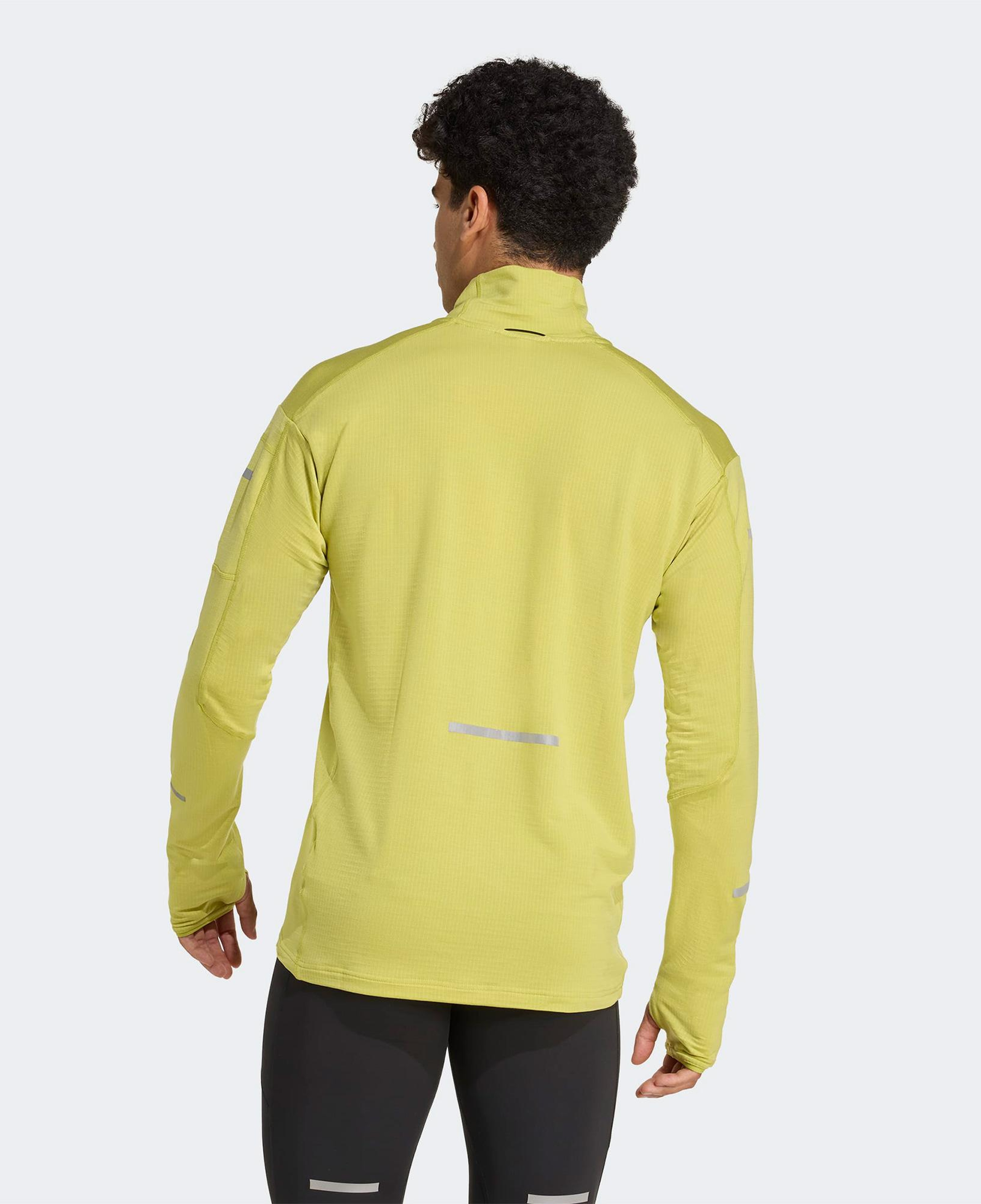 adidas Adi365 Running Climawarm+ Erkek Yeşil Koşu Sweatshirt