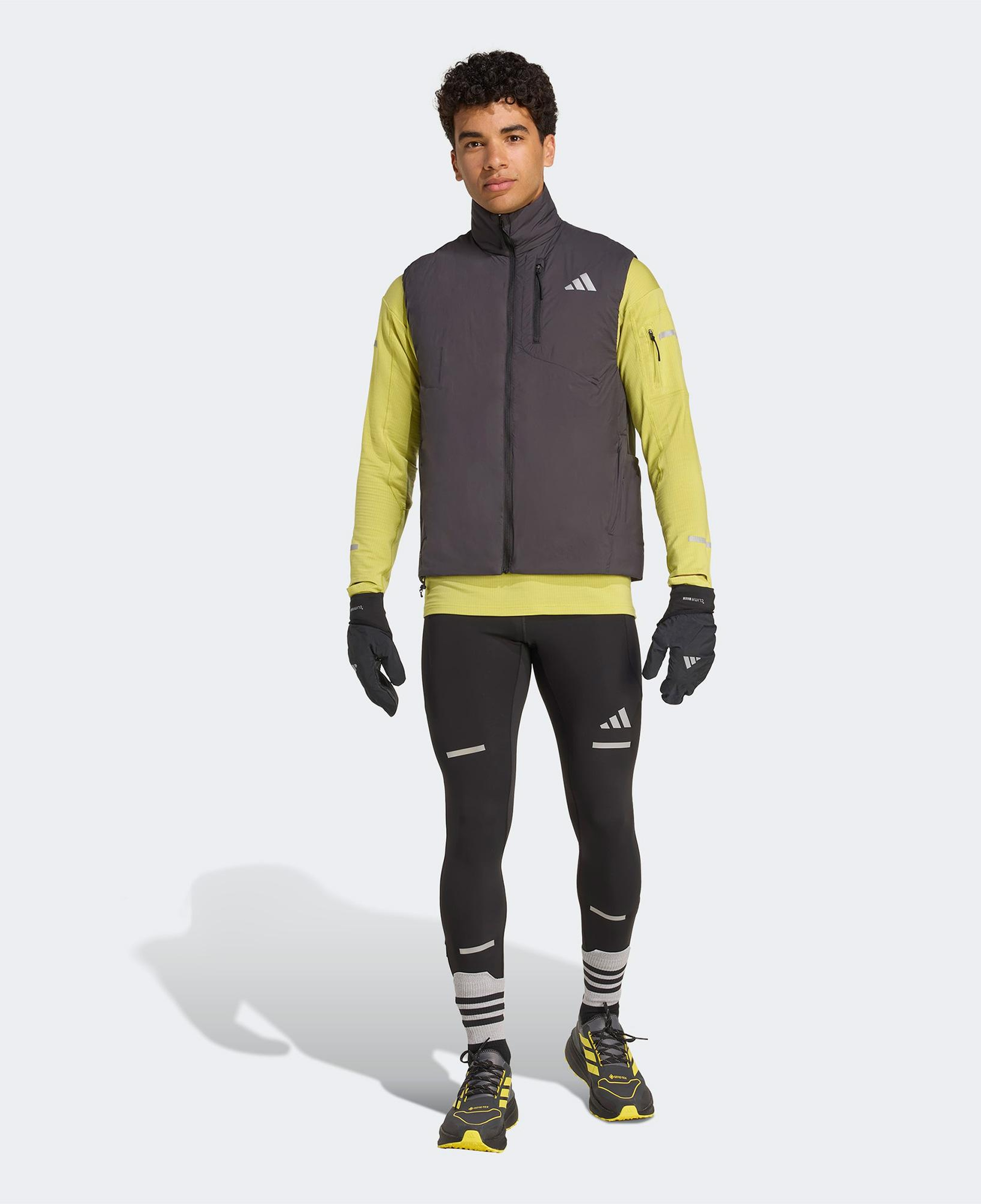 adidas Adi365 Running Climawarm+ Erkek Yeşil Koşu Sweatshirt