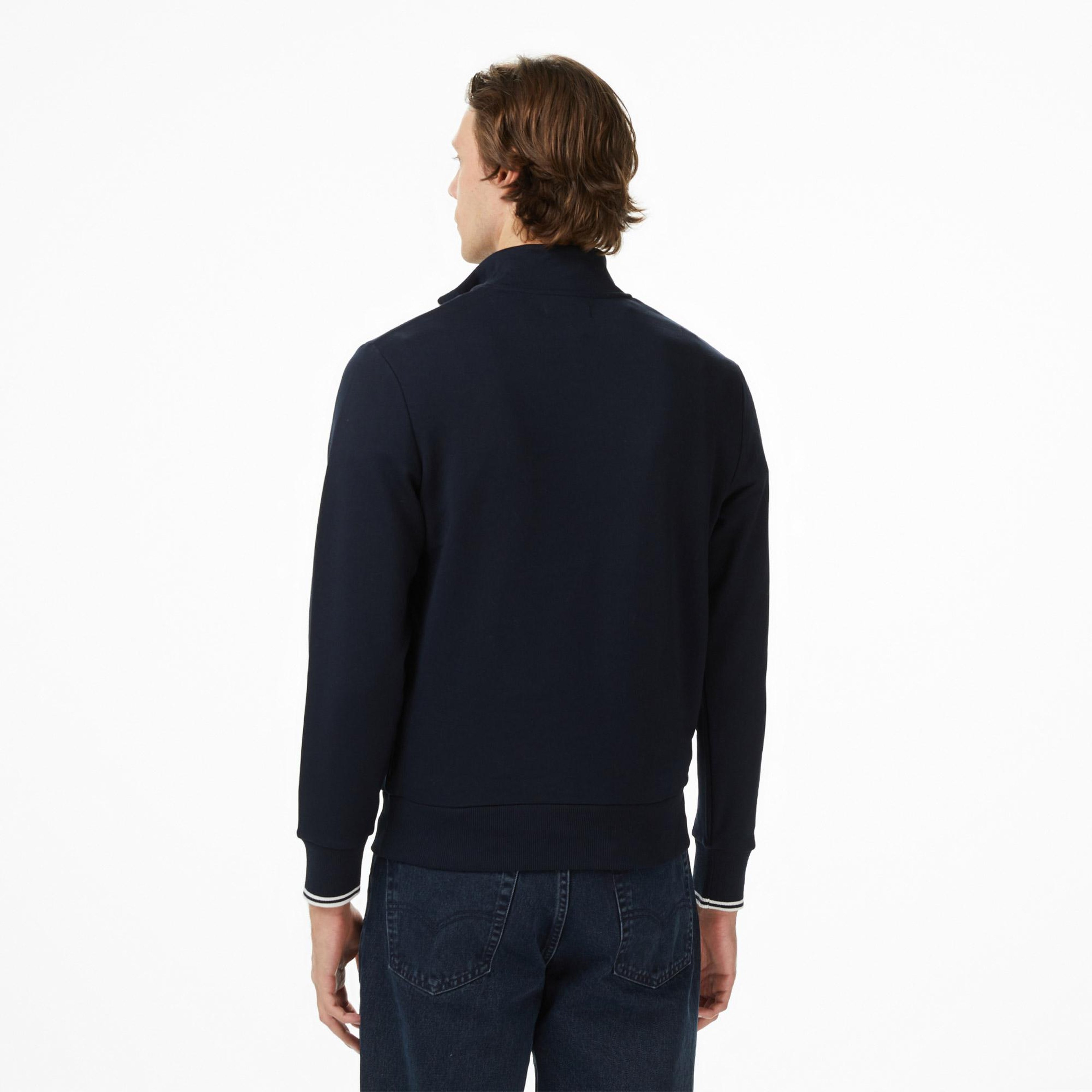 Fred Perry Yarım Fermuarlı Erkek Lacivert Sweatshirt