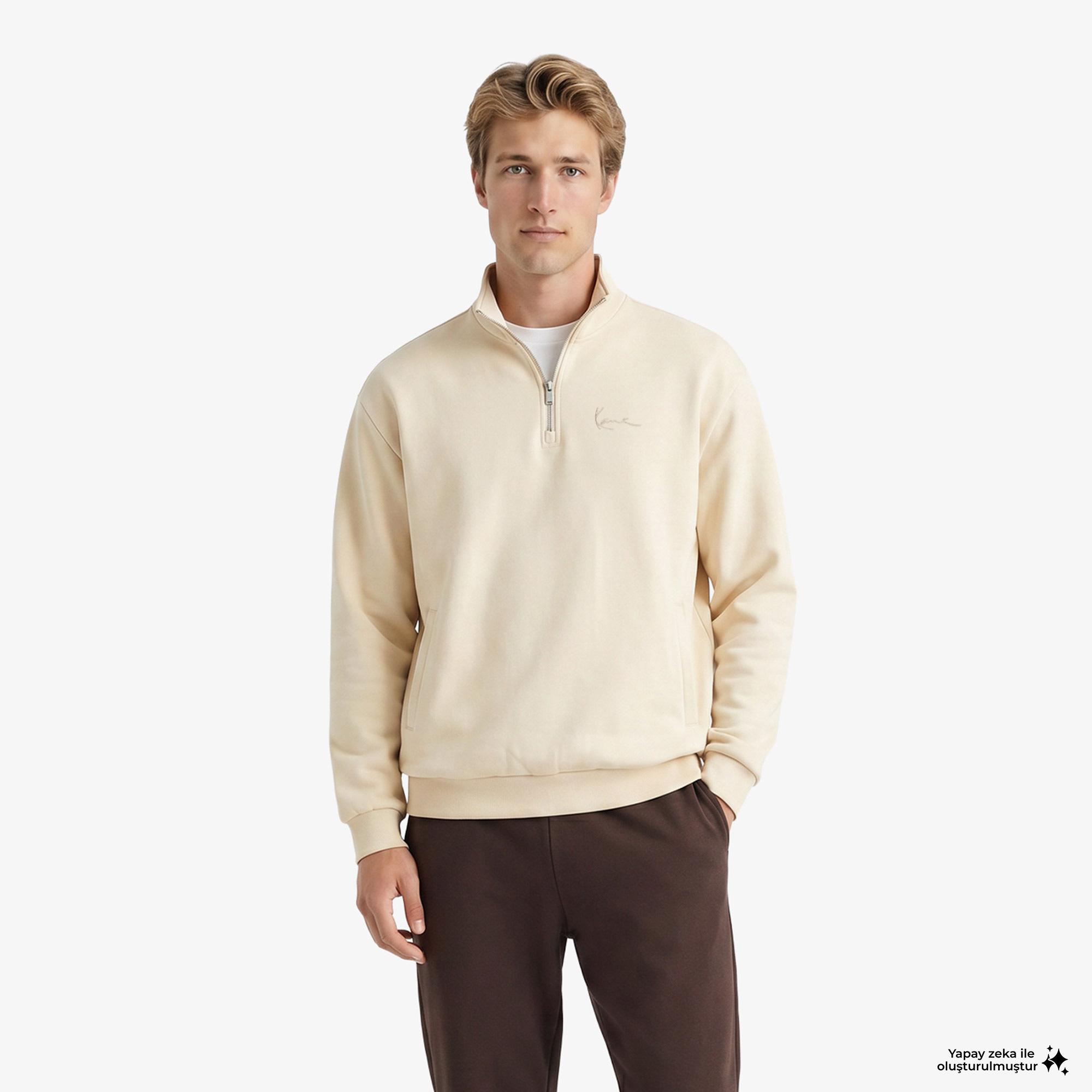 Karl Kani Signature Oversized Troyer Erkek Bej Ceket