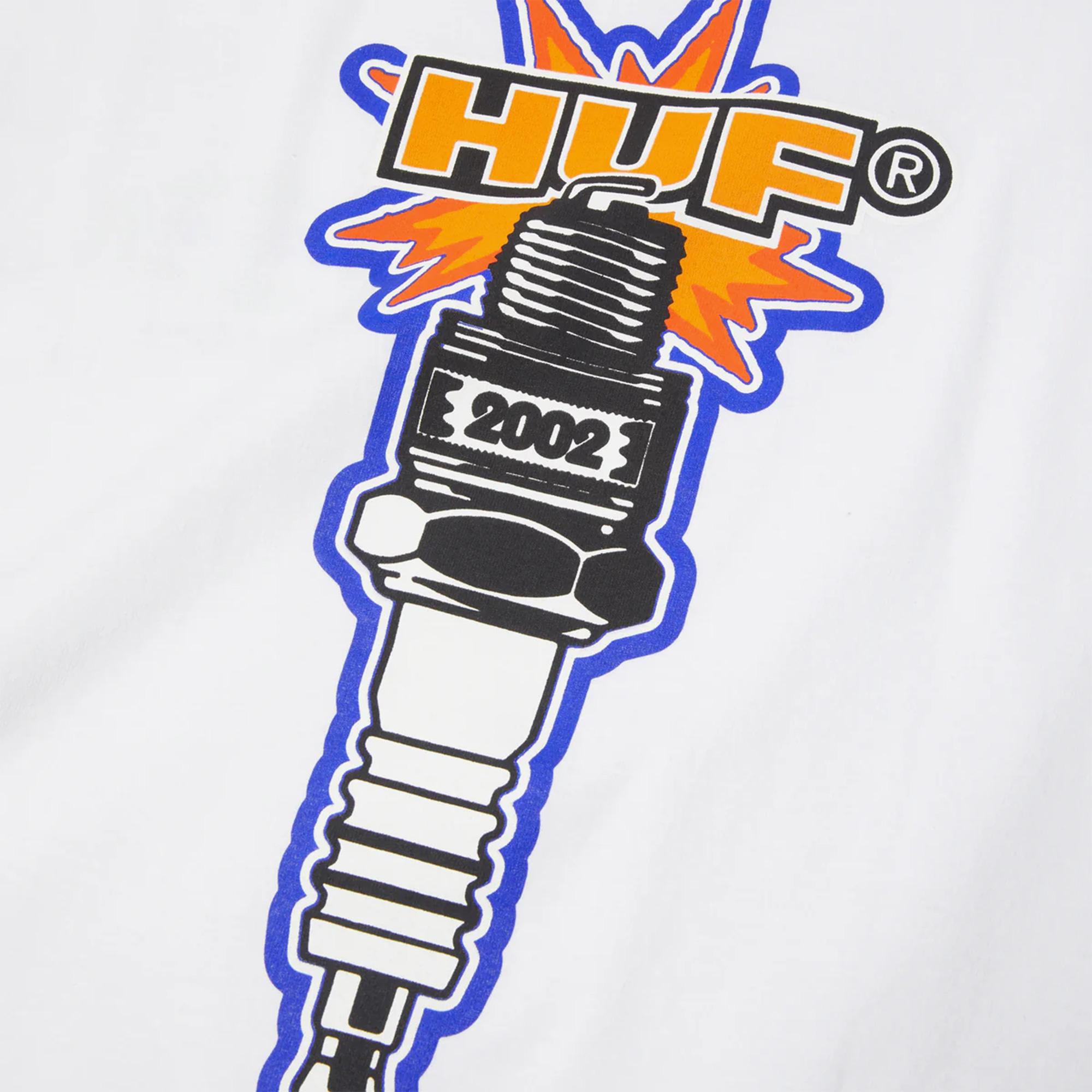 Huf Spark It Up Erkek Beyaz T-Shirt