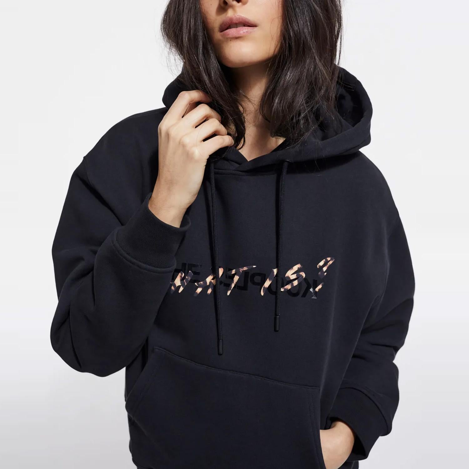 The Kooples What Is Kadın Siyah Hoodie